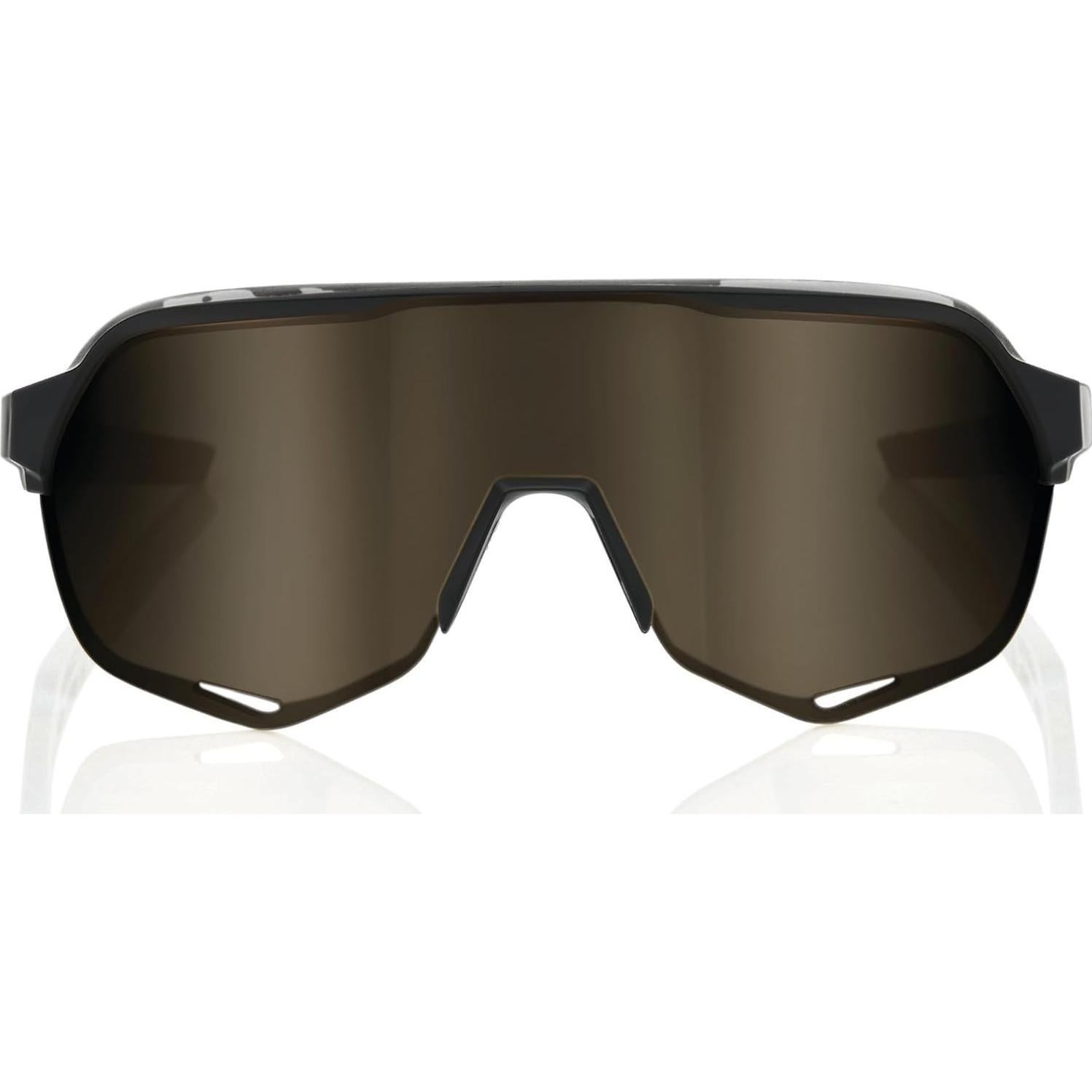 Gafas de Ciclismo 100% S2 Negro Mate Lente Espejo Dorado