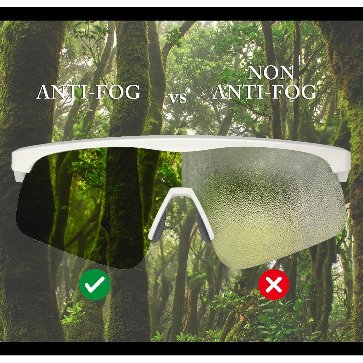 Gafas de sol deportivas QOOLTIME Z87 UV400 para ciclismo y running