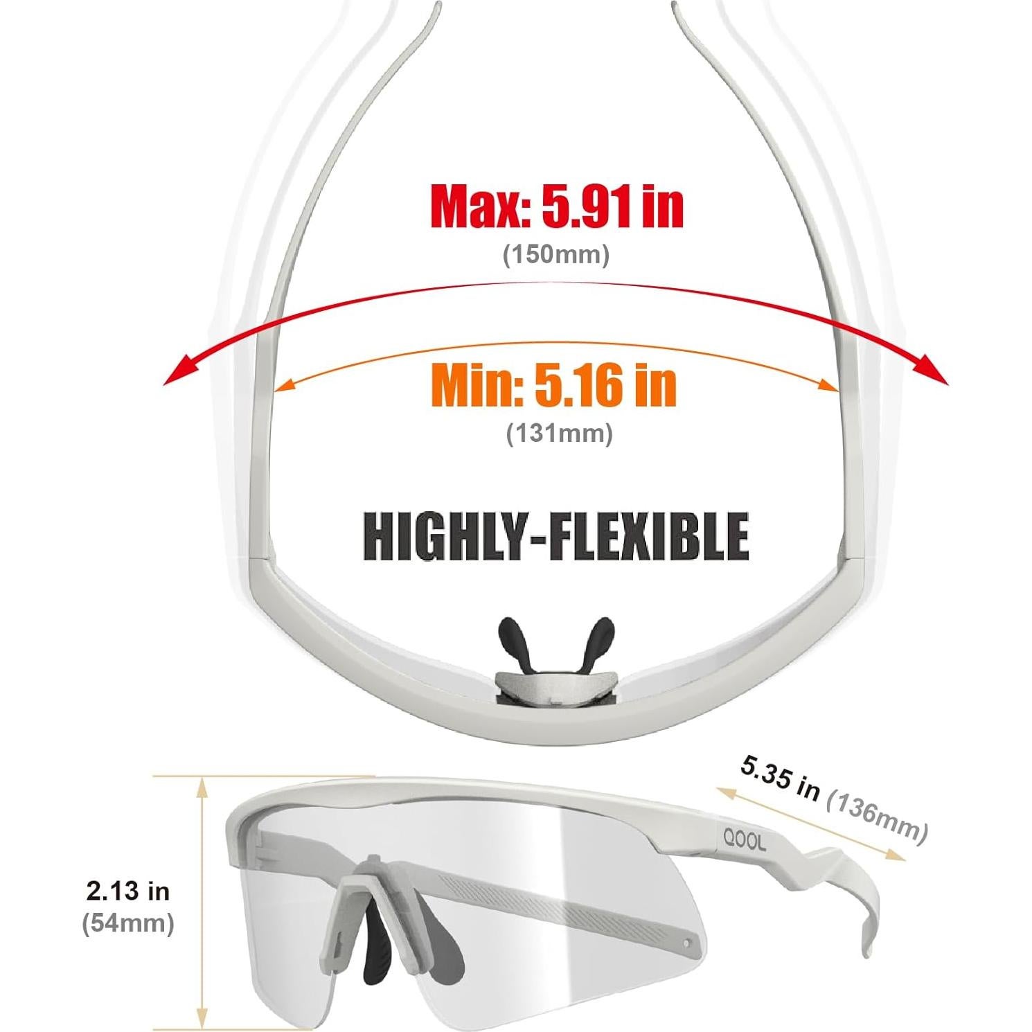 Gafas de sol deportivas QOOLTIME Z87 UV400 para ciclismo y running