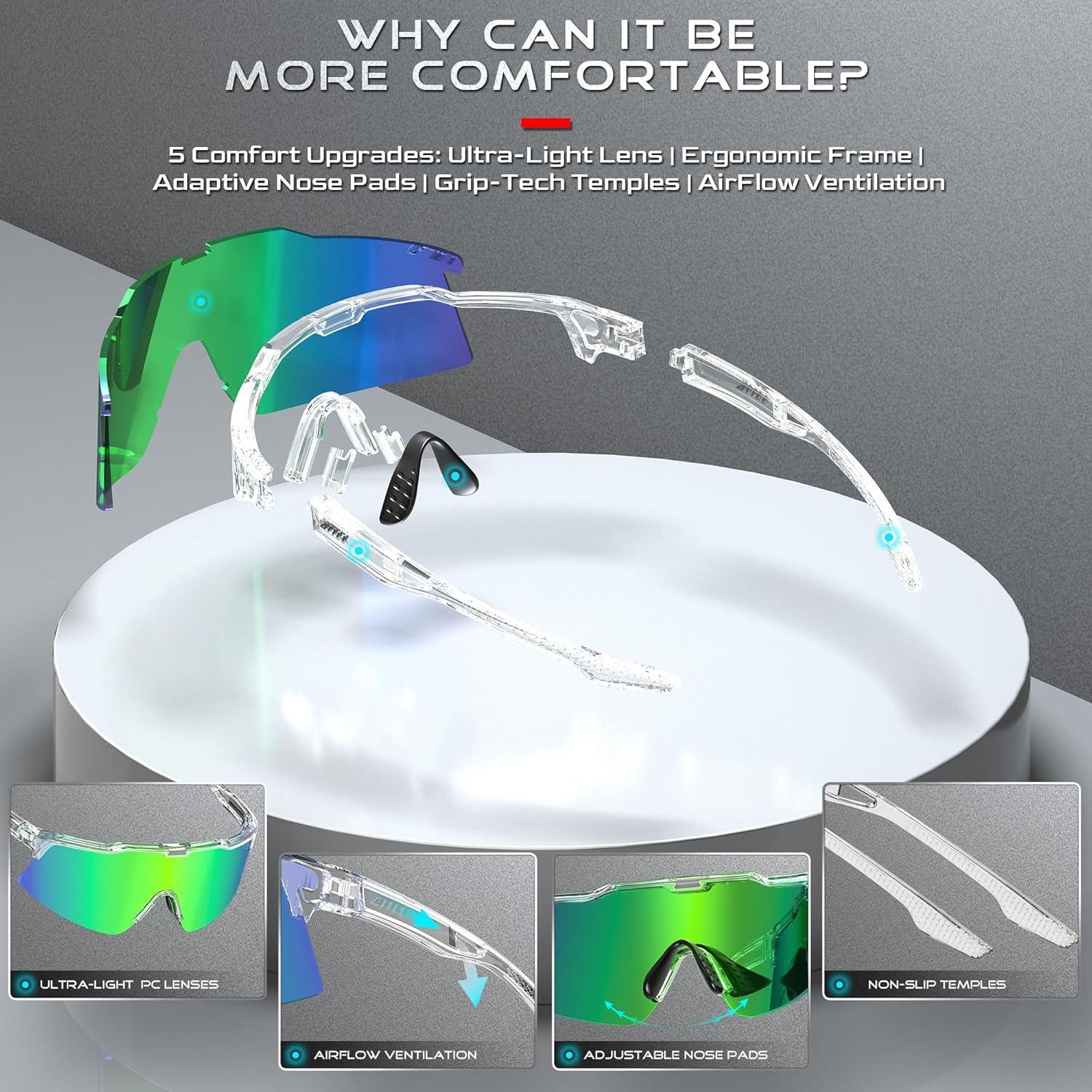 Gafas de Sol Deportivas ATTCL KC11 para Ciclismo UV400