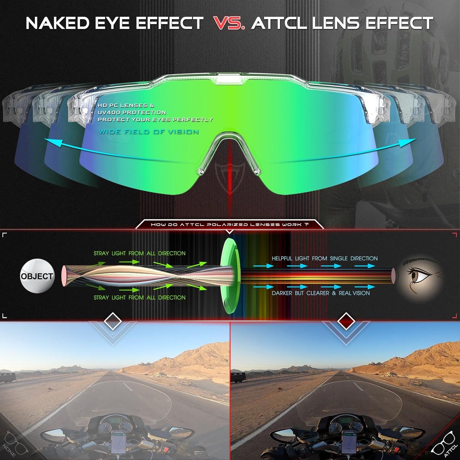 Gafas de Sol Deportivas ATTCL KC11 para Ciclismo UV400