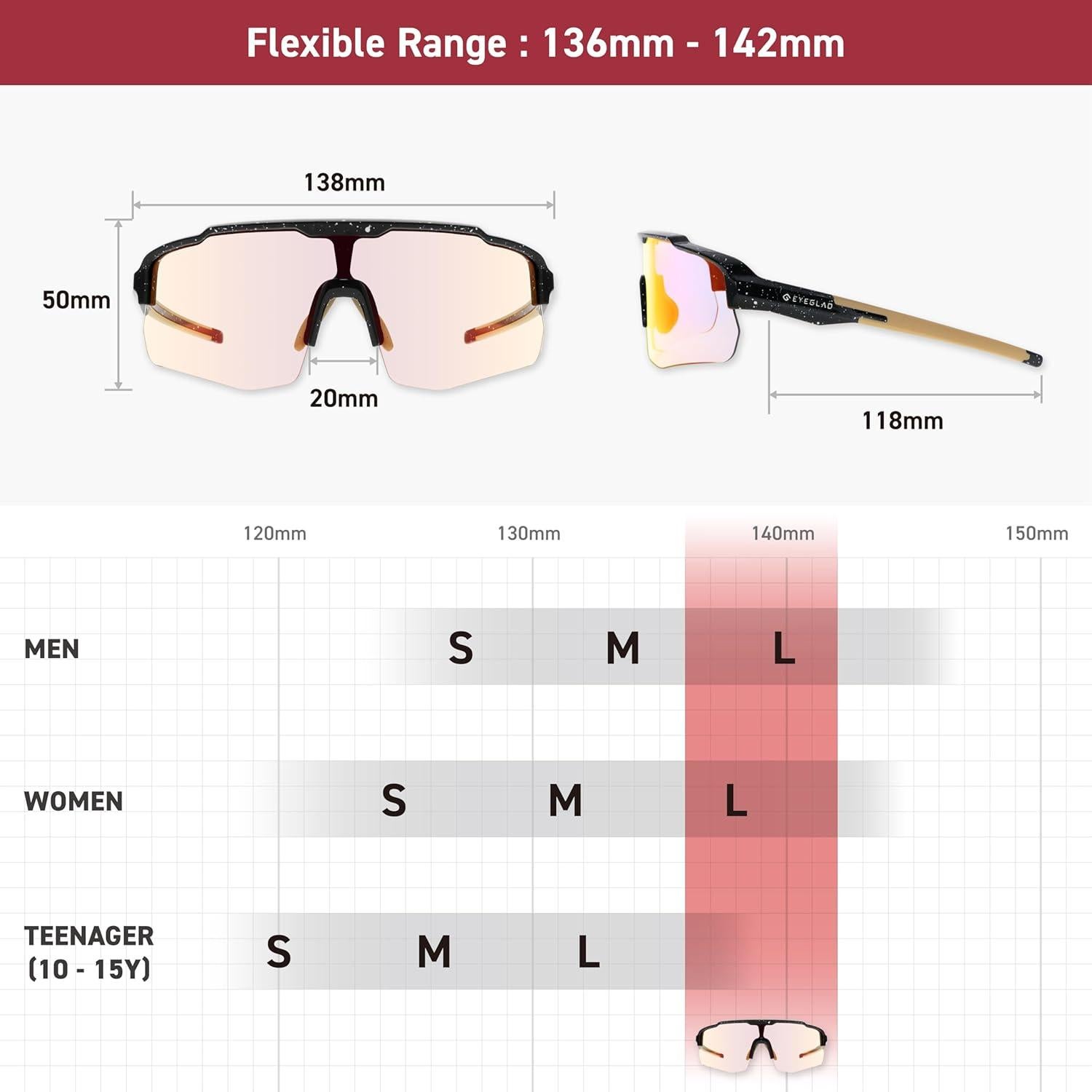 Gafas de sol deportivas Eyeglad Motionview X UV400 unisex