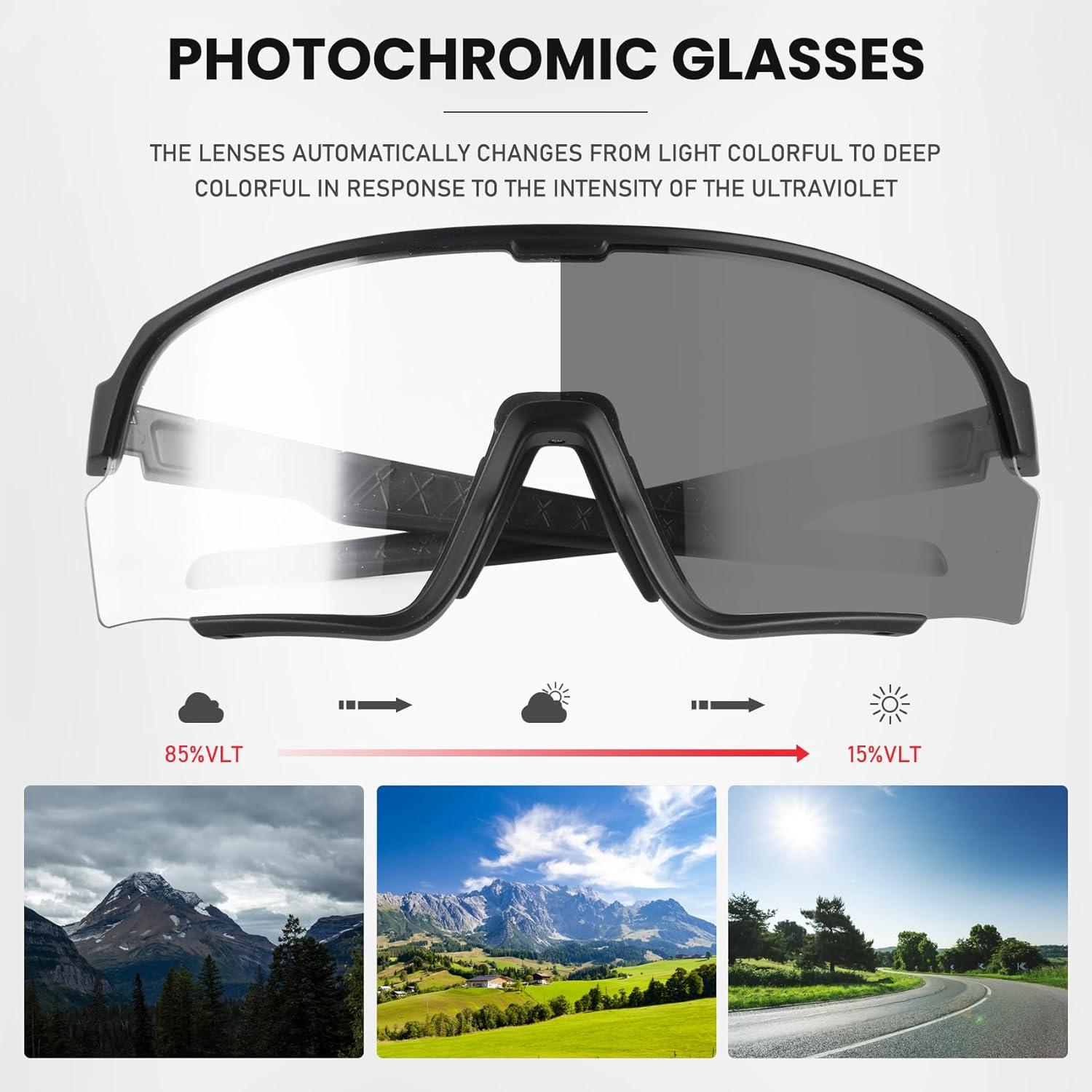 Gafas de Ciclismo Fotocromáticas OULAIQI UV400 Unisex