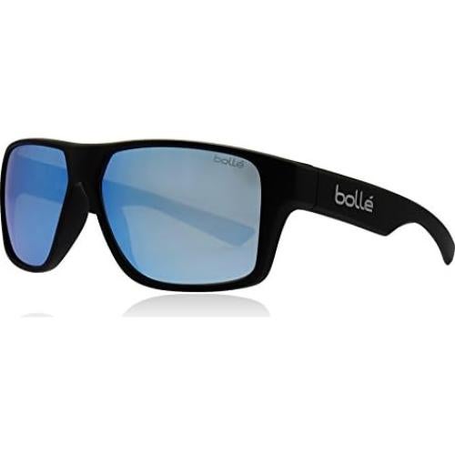 Gafas de sol grandes Bollé Brecken para hombres - Negro mate