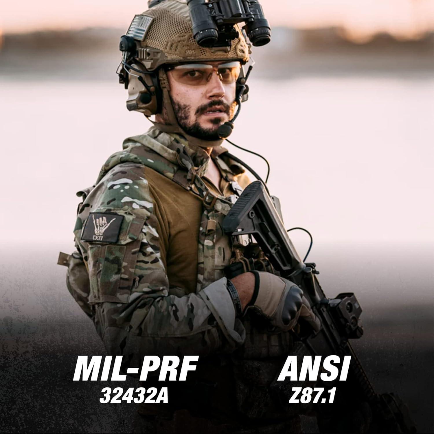 Gafas de Seguridad Balísticas Bollé GUNFIRE Kit con Lentes Intercambiables