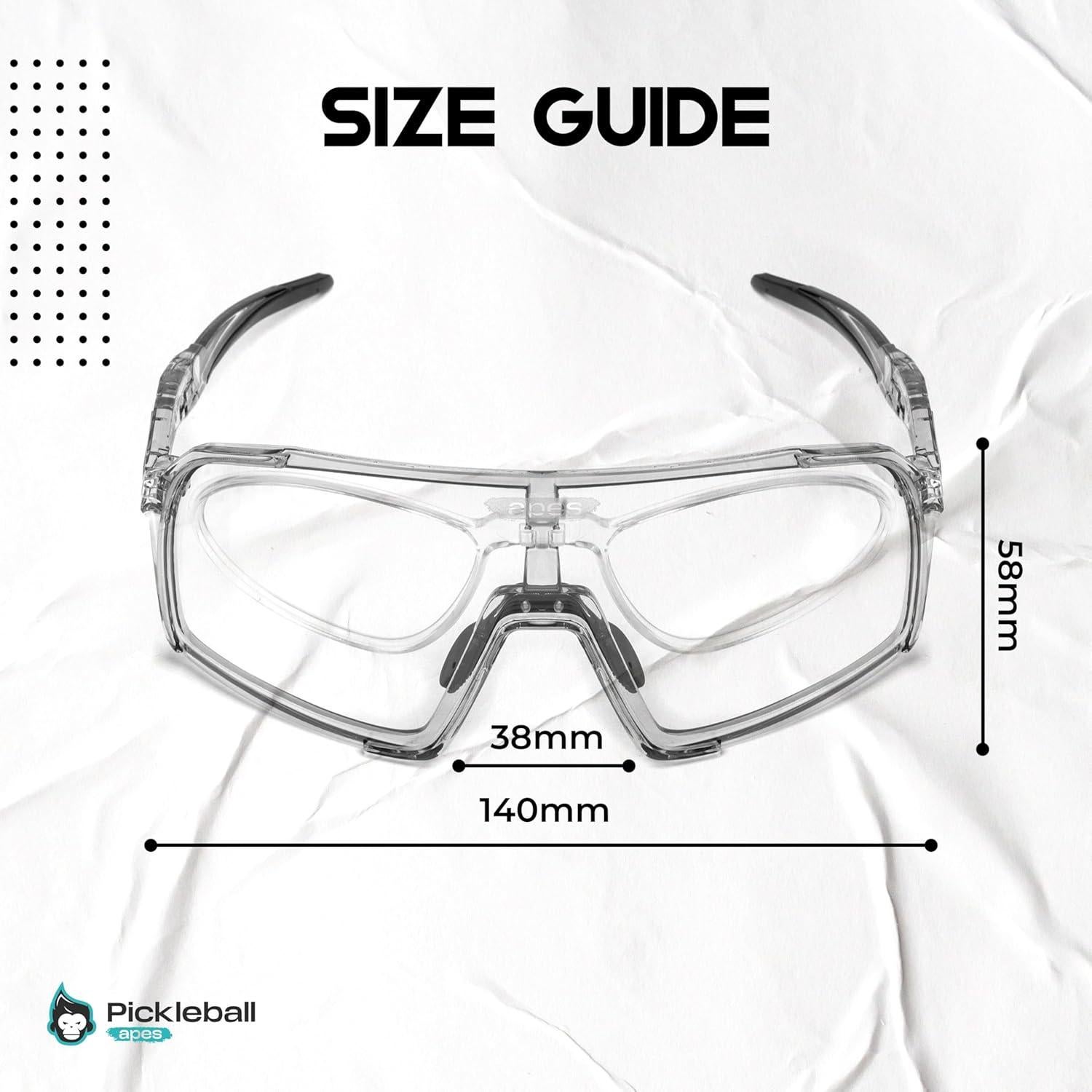 Gafas de Seguridad para Pickleball Unisex ANSI Z87.1 con 3 Lentes
