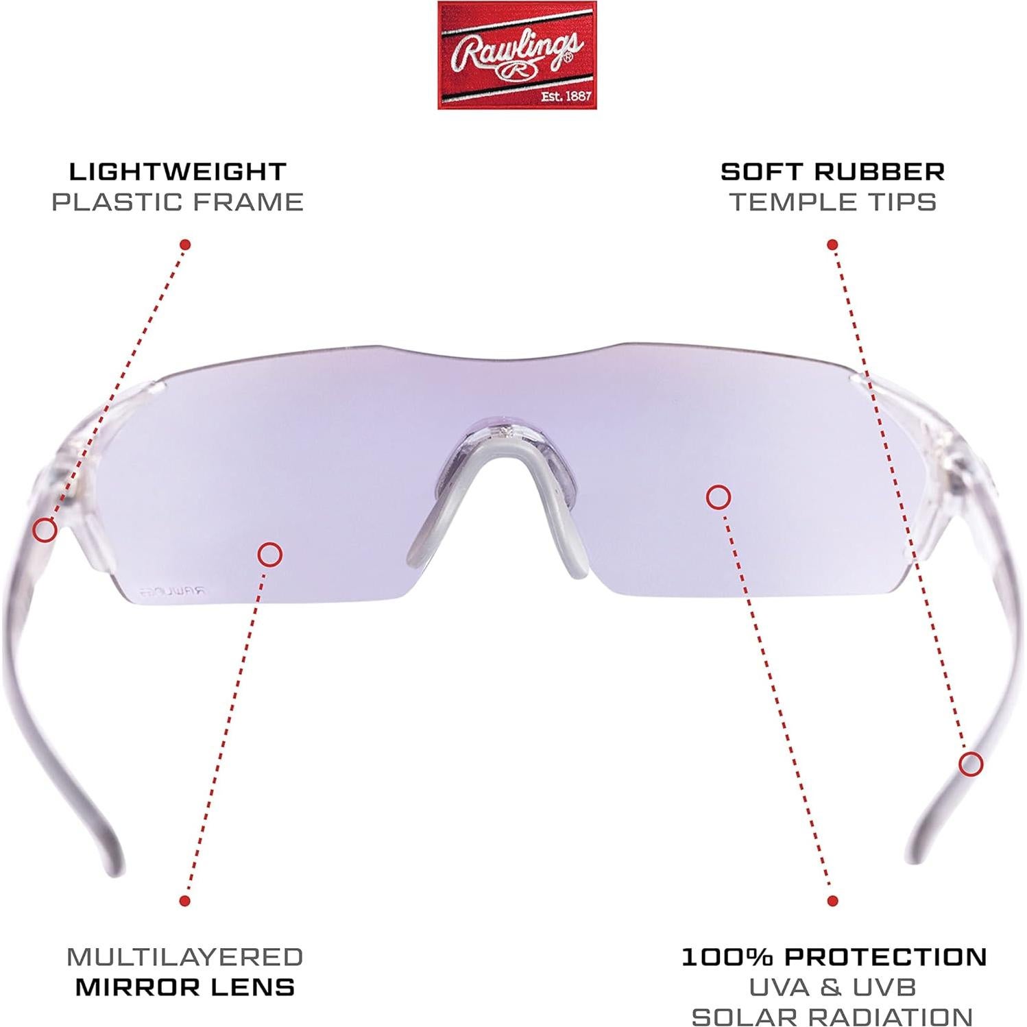Gafas de sol deportivas Rawlings para adultos, ligeras y duraderas