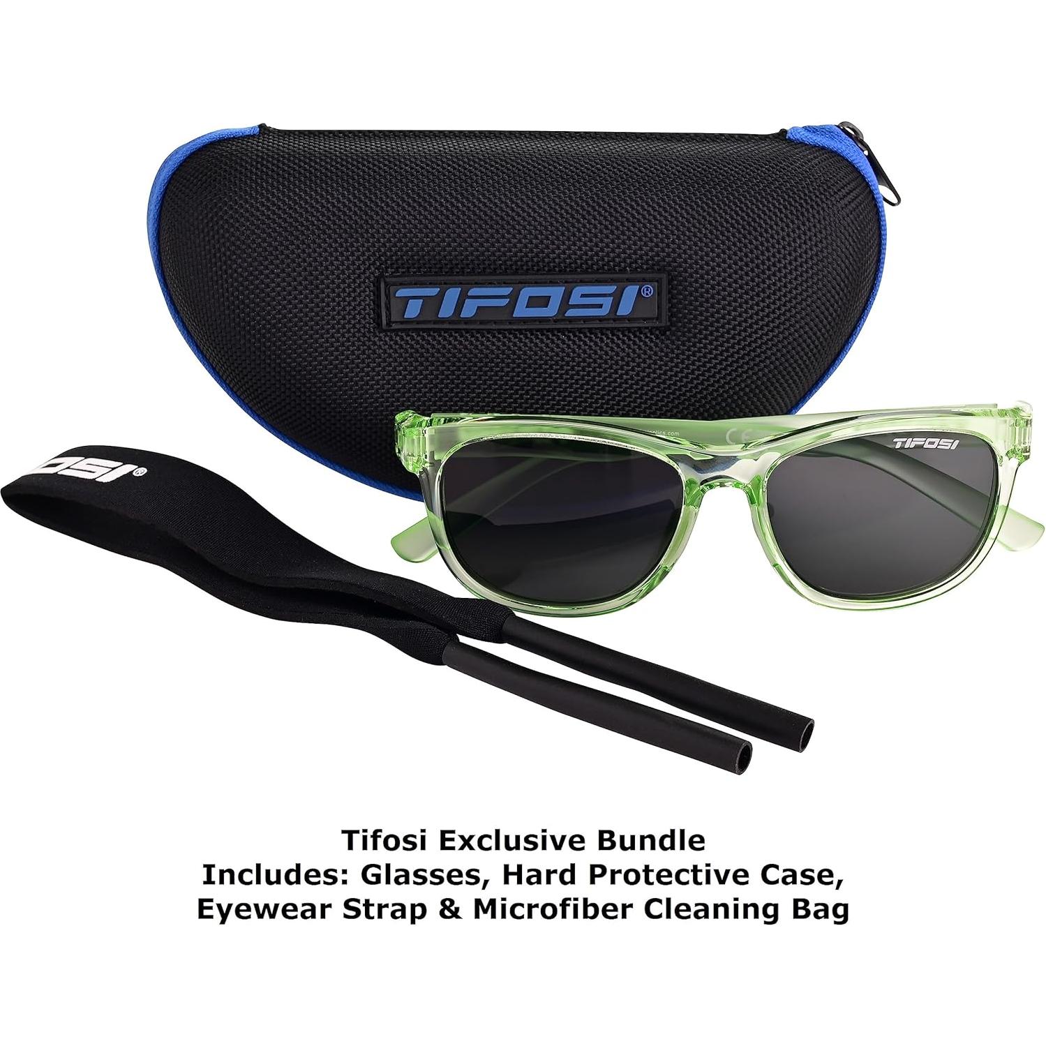 Gafas de Sol Tifosi Swank con Estuche y Correas - Humo