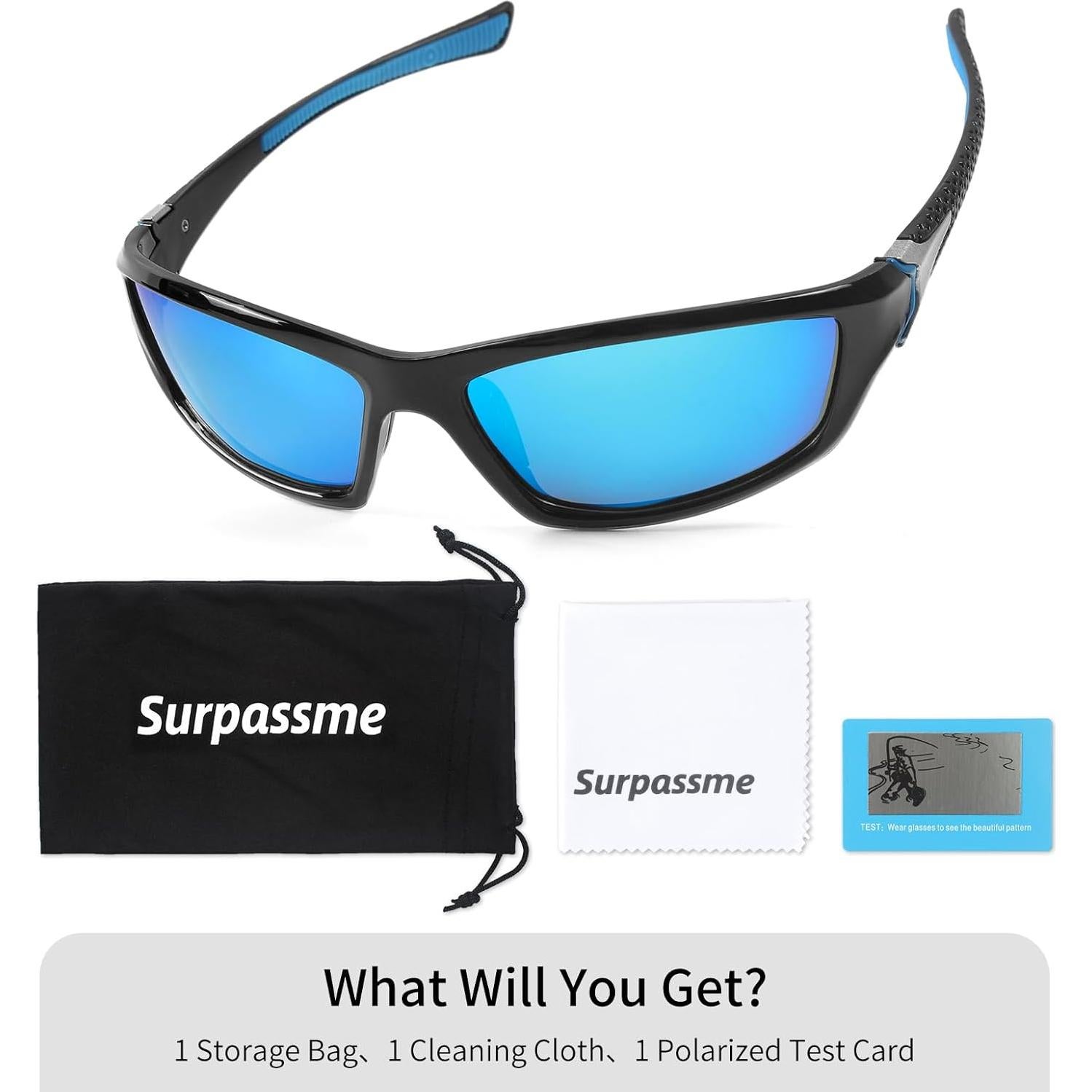 Gafas de sol polarizadas Surpassme MTGG039 UV400 Azul
