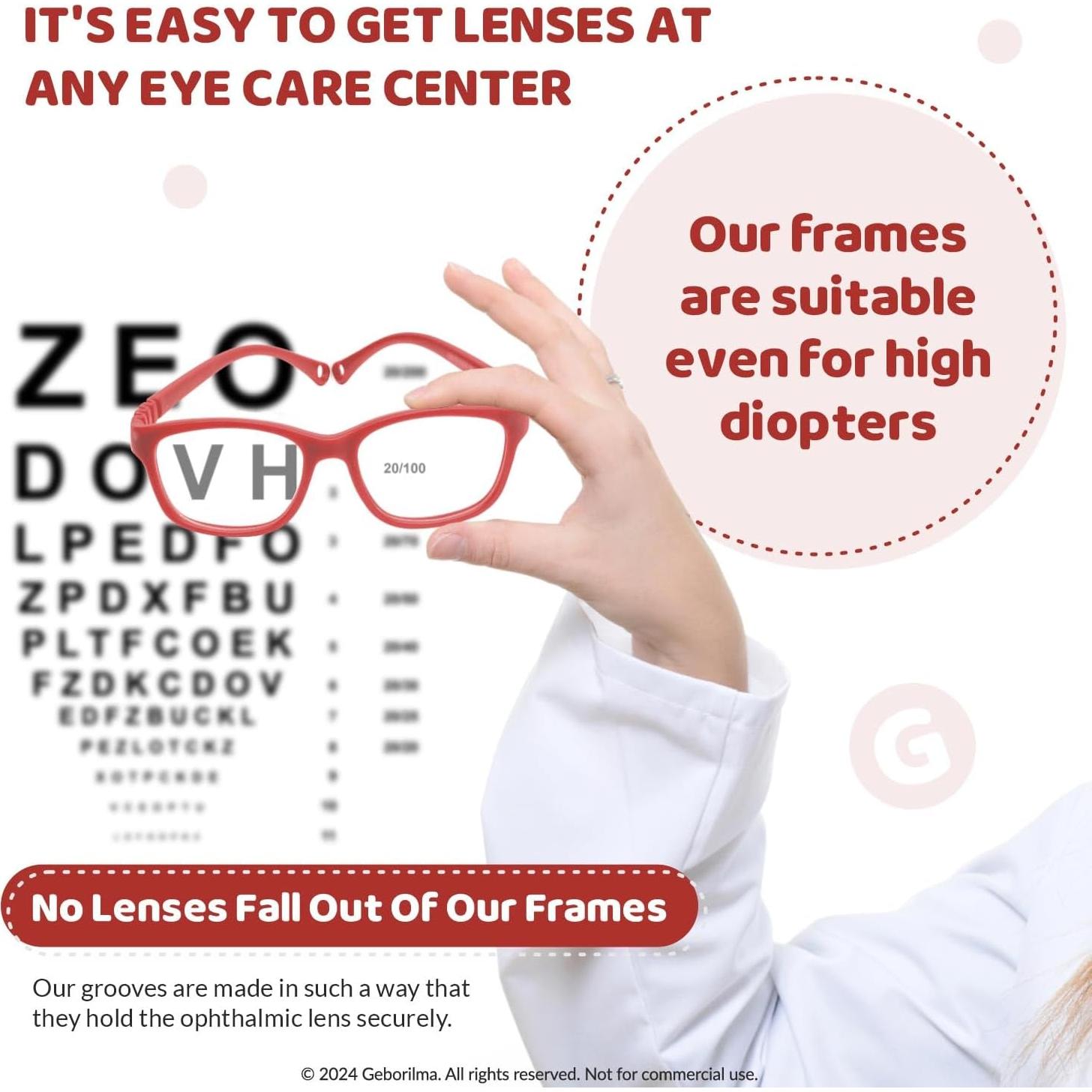 Gafas Flexibles Inquebrantables Geborilma Talla M Niños 7-9 Años