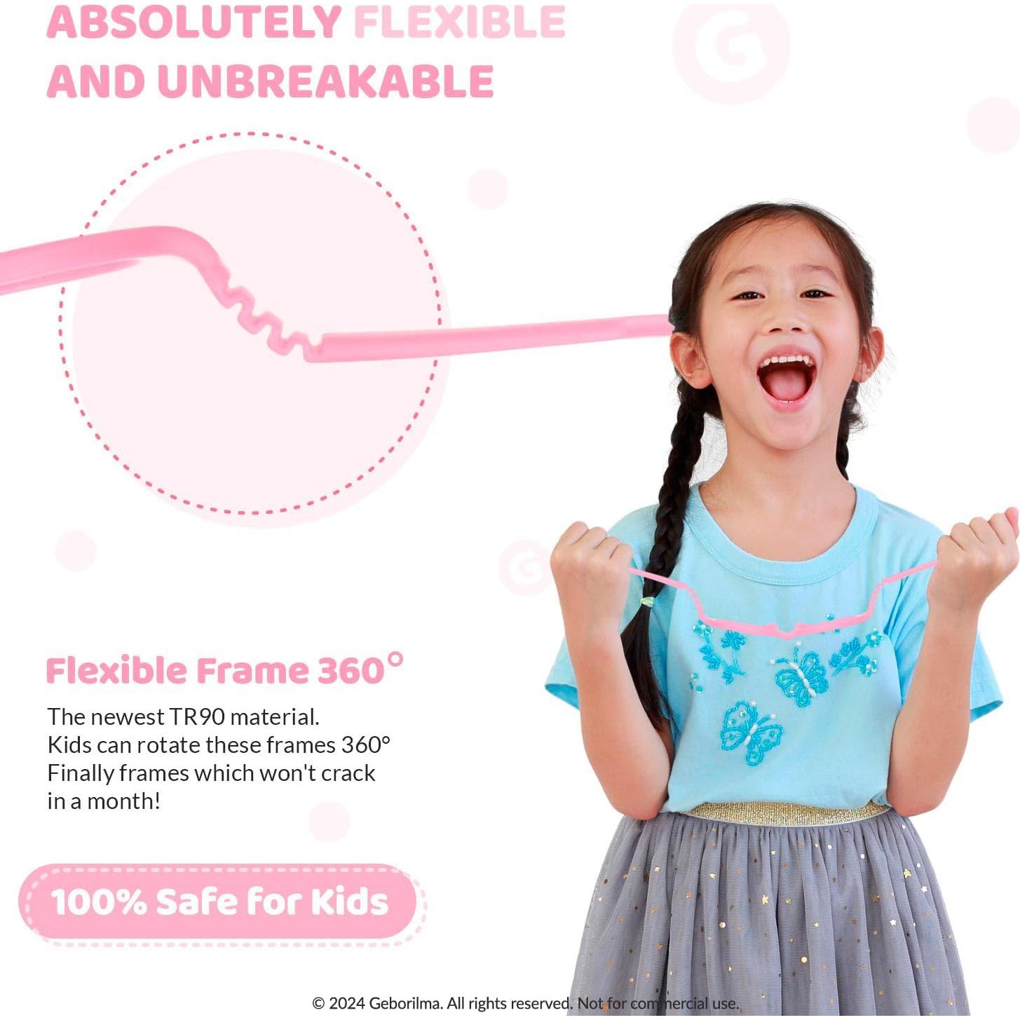 Gafas Flexibles Inquebrantables Geborilma Talla M Niños 7-9 Años