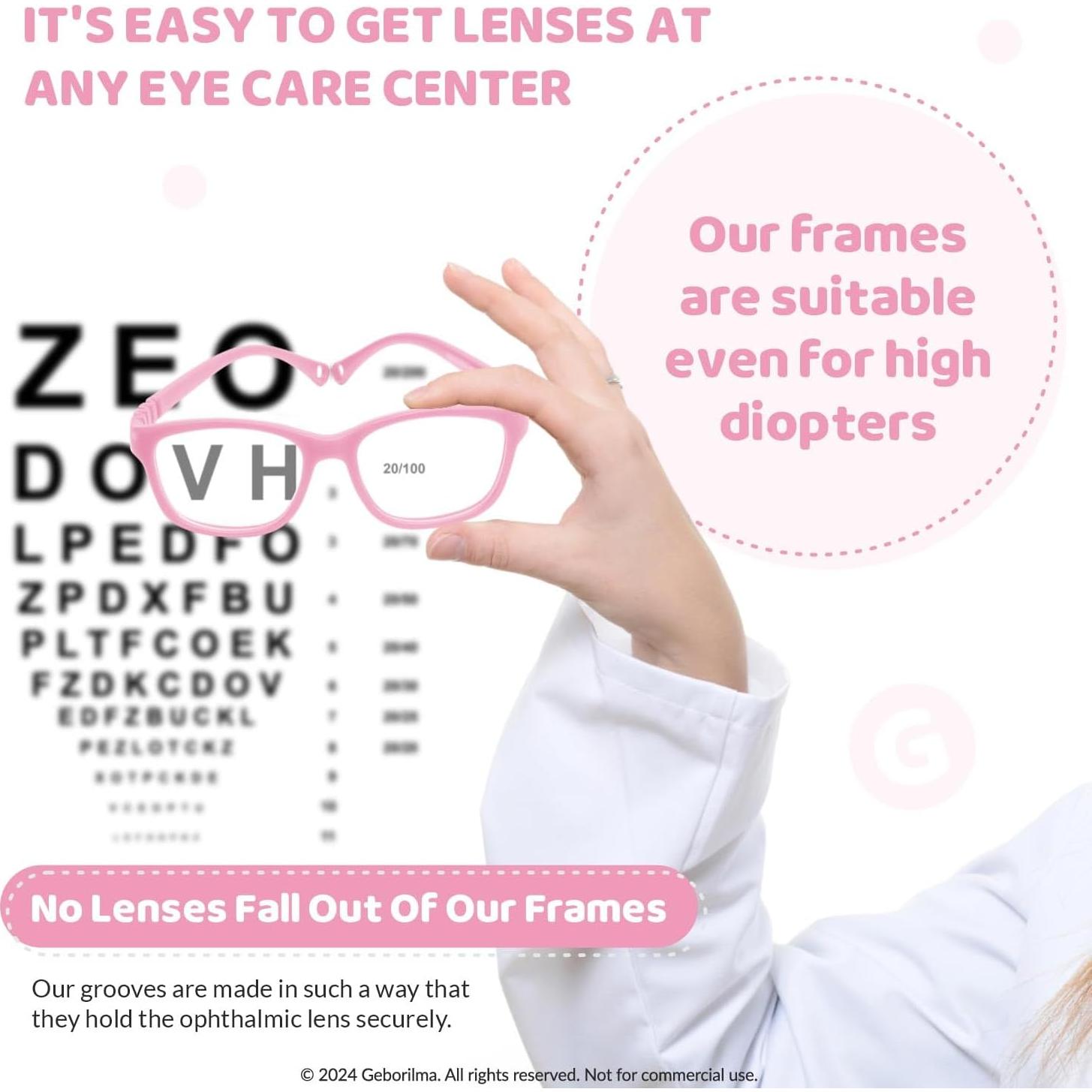 Gafas Flexibles Inquebrantables Geborilma Talla M Niños 7-9 Años