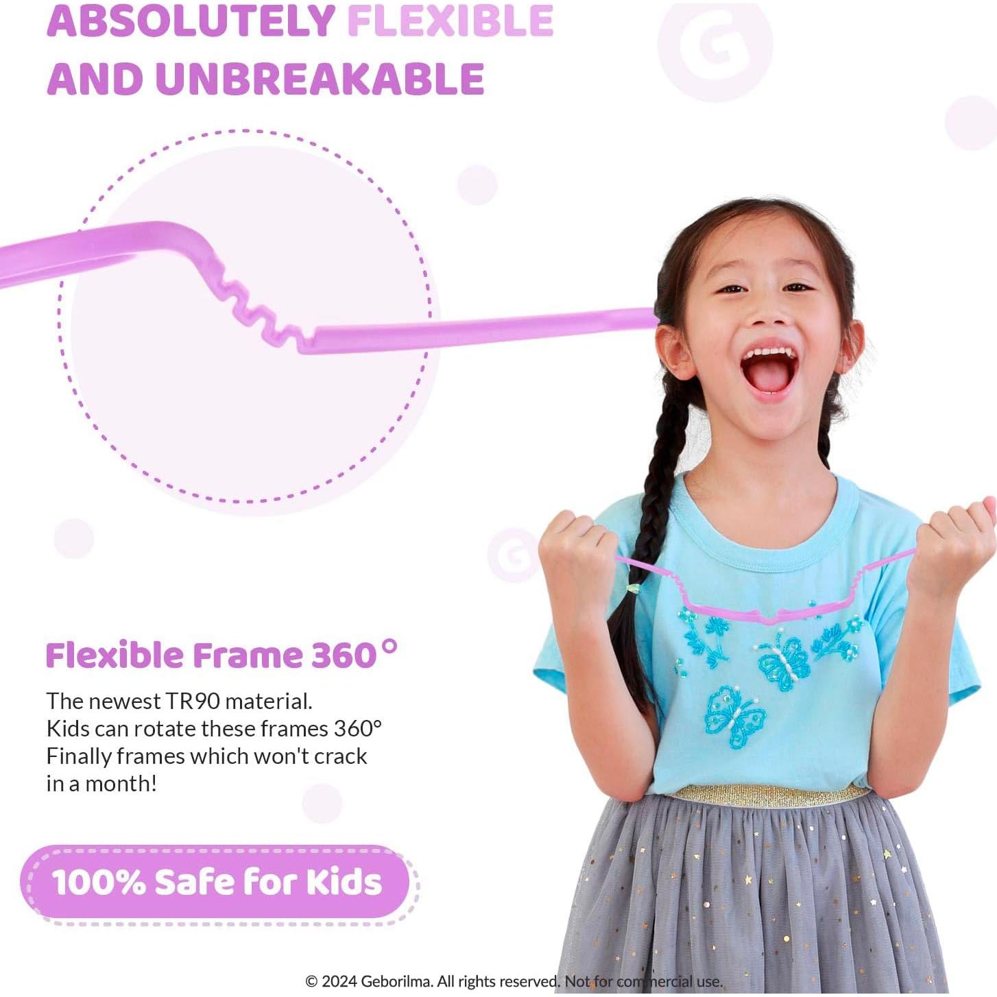 Gafas Flexibles Inquebrantables Geborilma Talla M Niños 7-9 Años