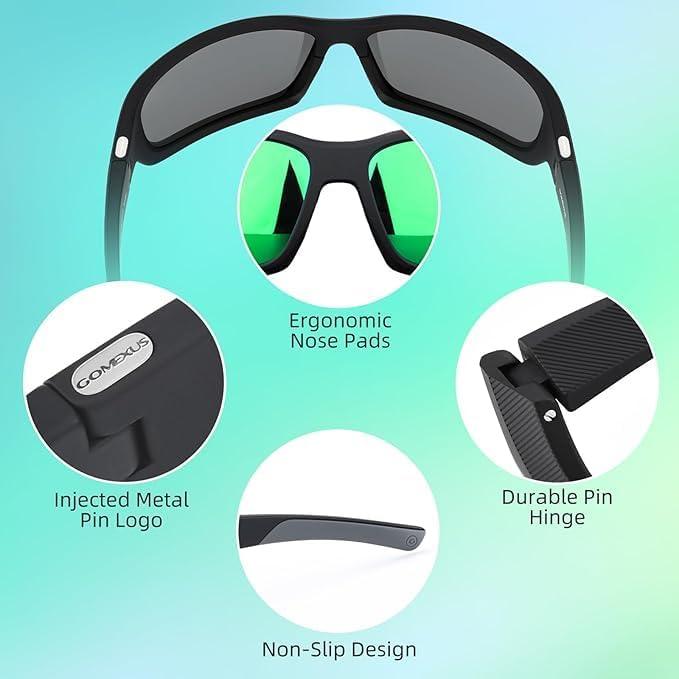 Gafas de Sol Deportivas Polarizadas GOMEXUS UV400 Verde