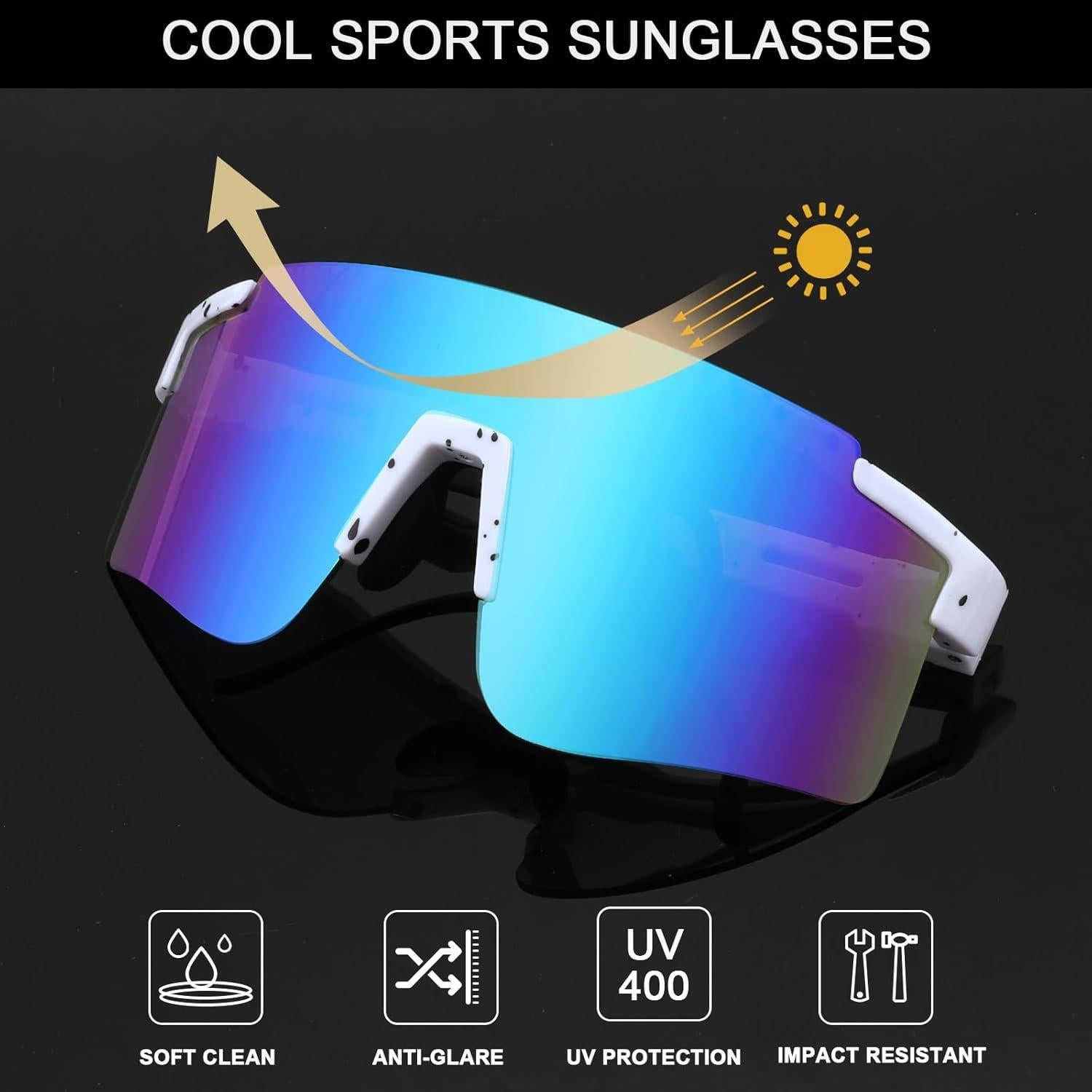 Gafas de Sol Deportivas BUYAGE para Ciclismo y Deportes Unisex