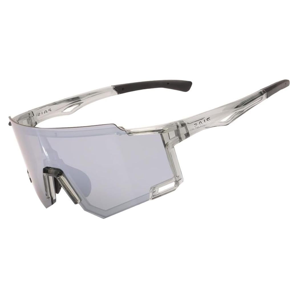 Gafas de Sol Deportivas UV400 TR90 Grises para Actividades al Aire Libre