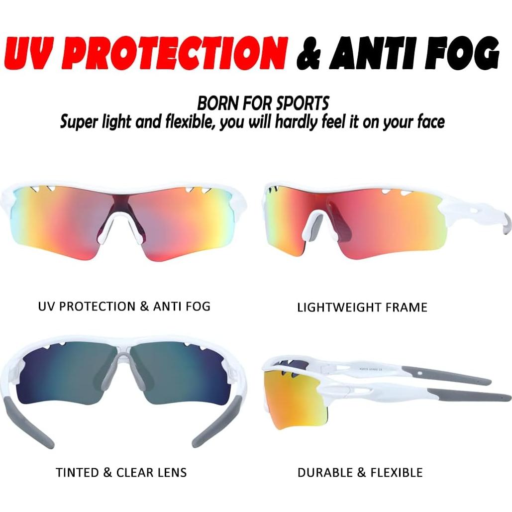 Gafas de sol deportivas polarizadas ITSCOOL con 5 lentes UV400