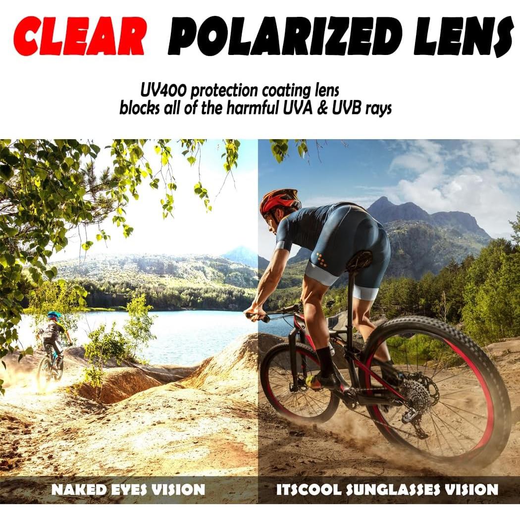 Gafas de sol deportivas polarizadas ITSCOOL con 5 lentes UV400