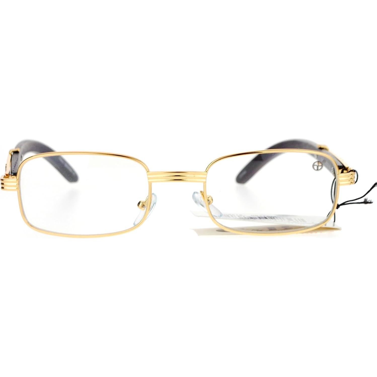 Gafas Rectangulares de Metal SA106 Vintage Art Nouveau