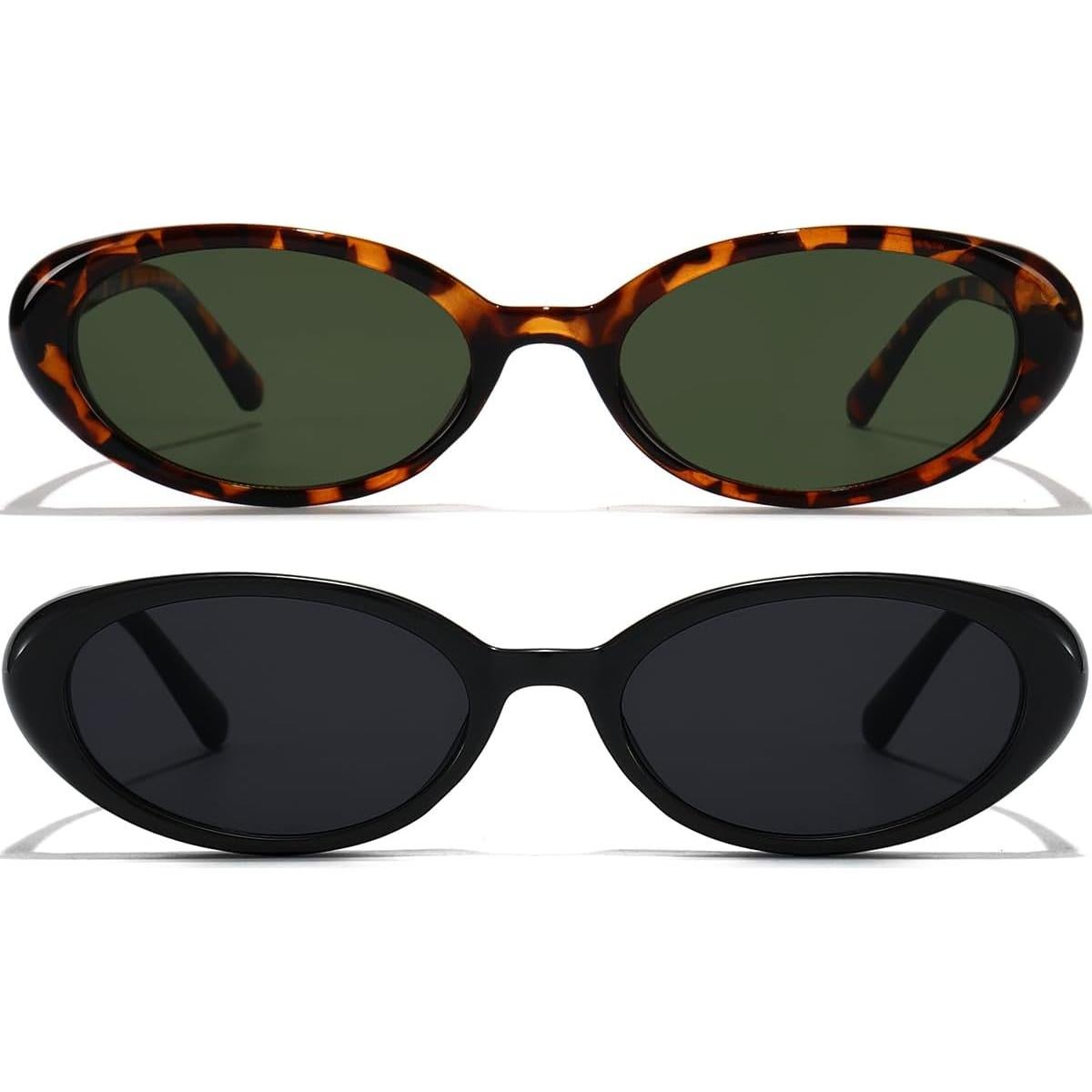 Gafas de sol ovaladas UV400 GFUIARA unisex estilo 90s