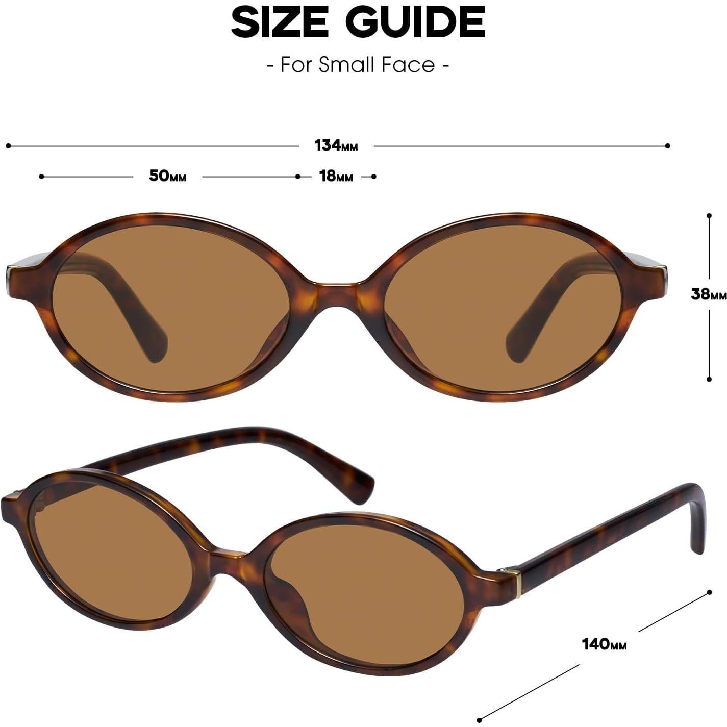 Gafas de sol ovaladas Mosanana MS52477 UV400 para mujeres