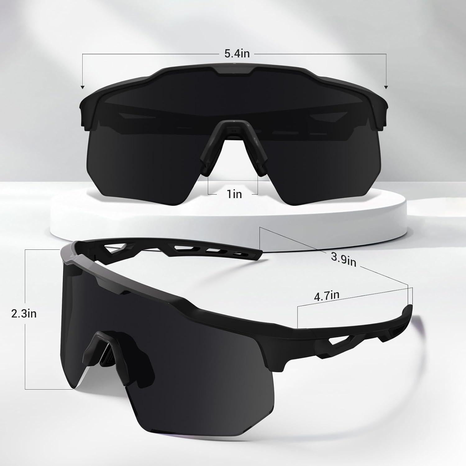 Gafas de sol deportivas polarizadas HAAYOT UV para ciclismo y running