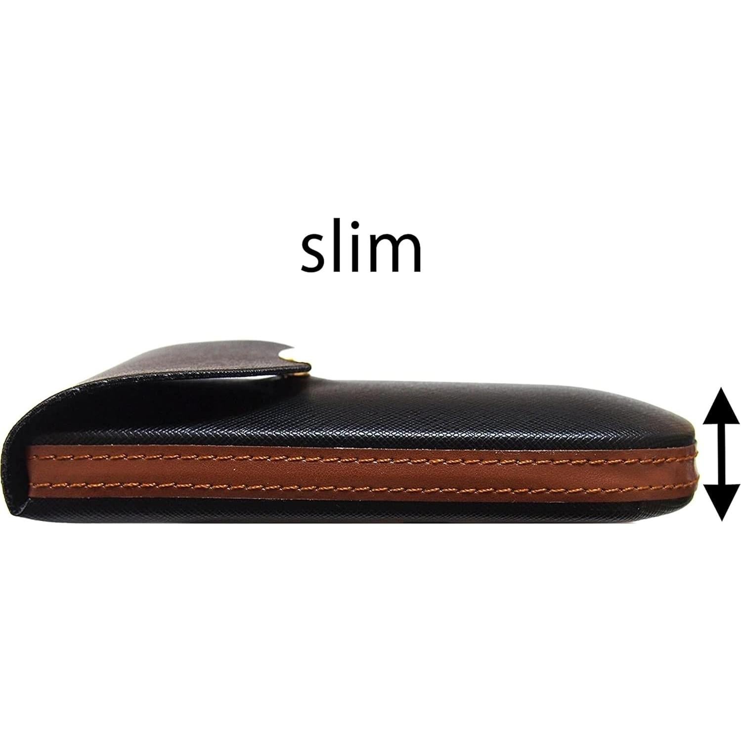 Estuche para Gafas M-world Slim Semi-Duro Negro 15.5cm