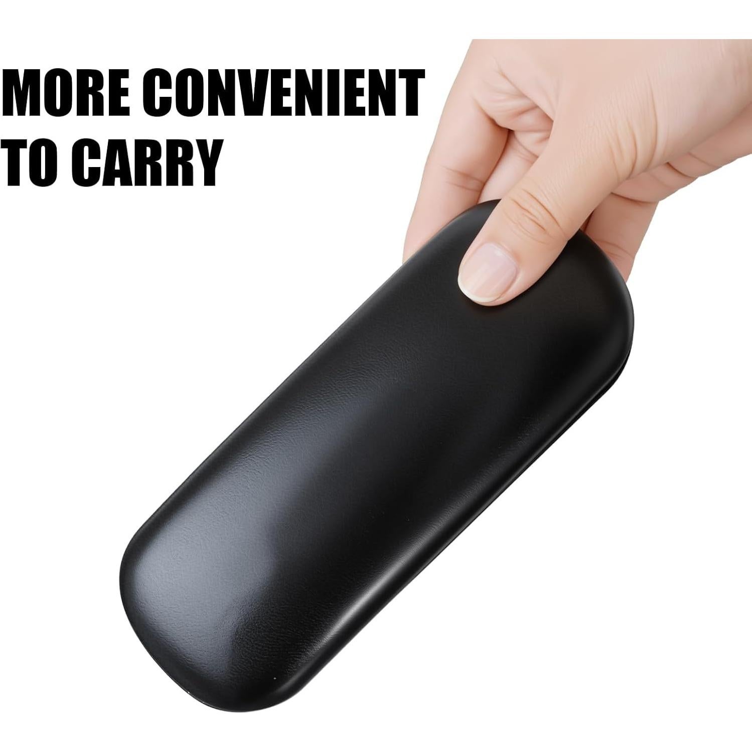 Estuche de Gafas Duro Tixhumiy Negro con 3 Paños de Limpieza