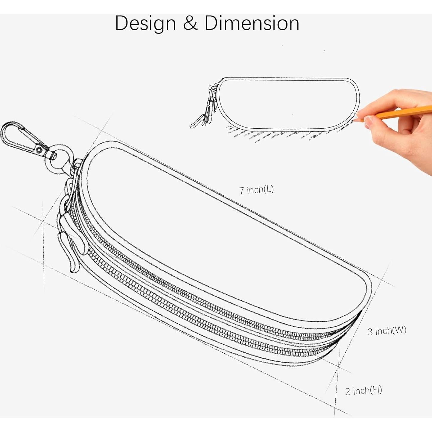 Estuche Doble para Gafas Suave y Portátil Marrón Flor