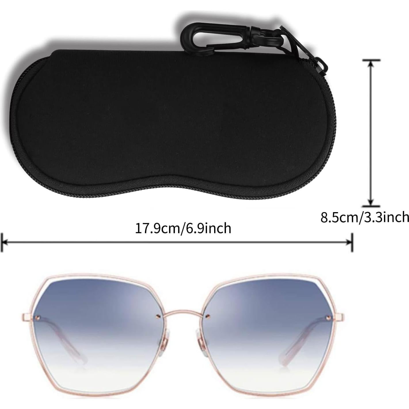 Funda de Gafas Hion Neopreno Ultra Ligera con Cierre y Clip