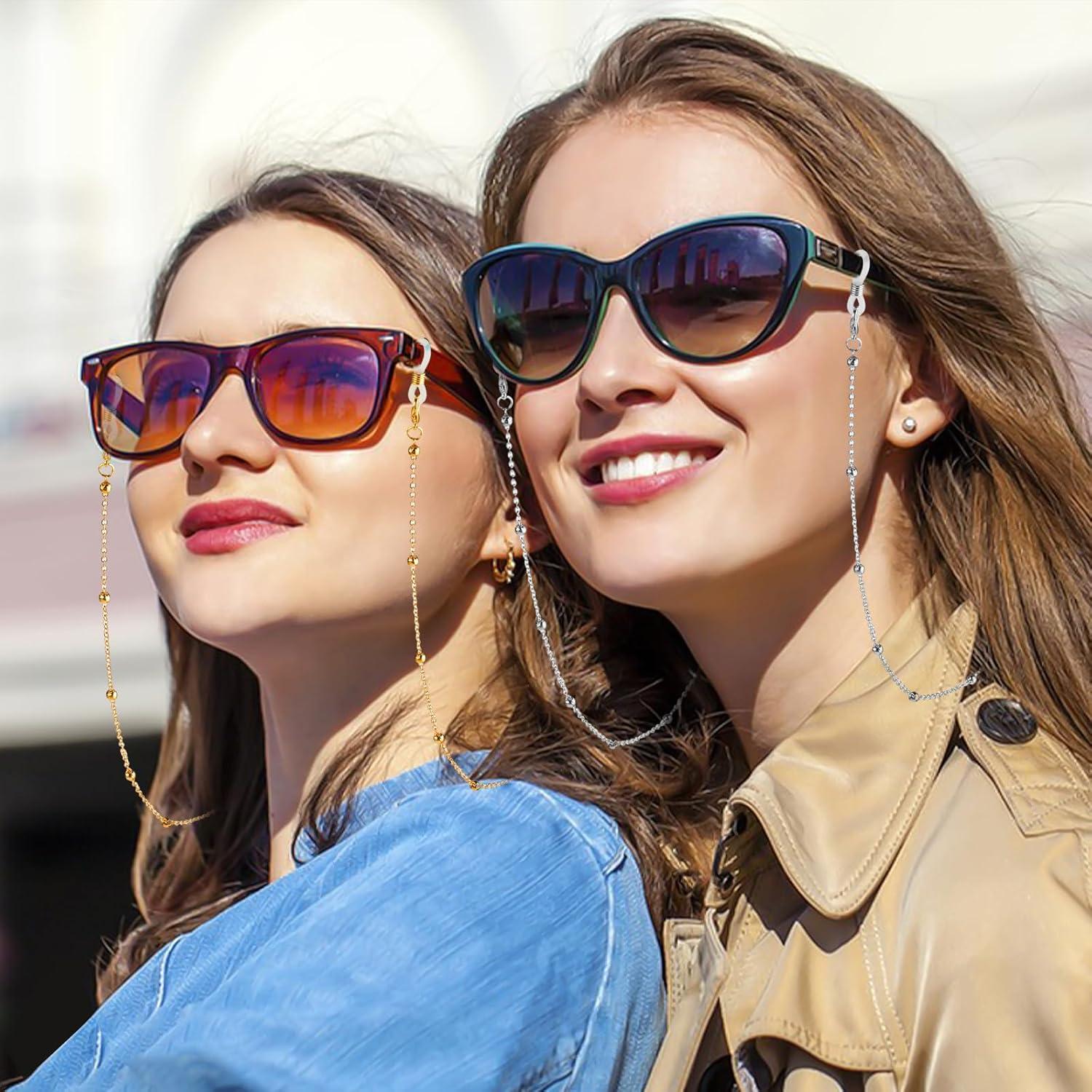 Cadena de Gafas con Perlas 5 Piezas Multicolor Unisex