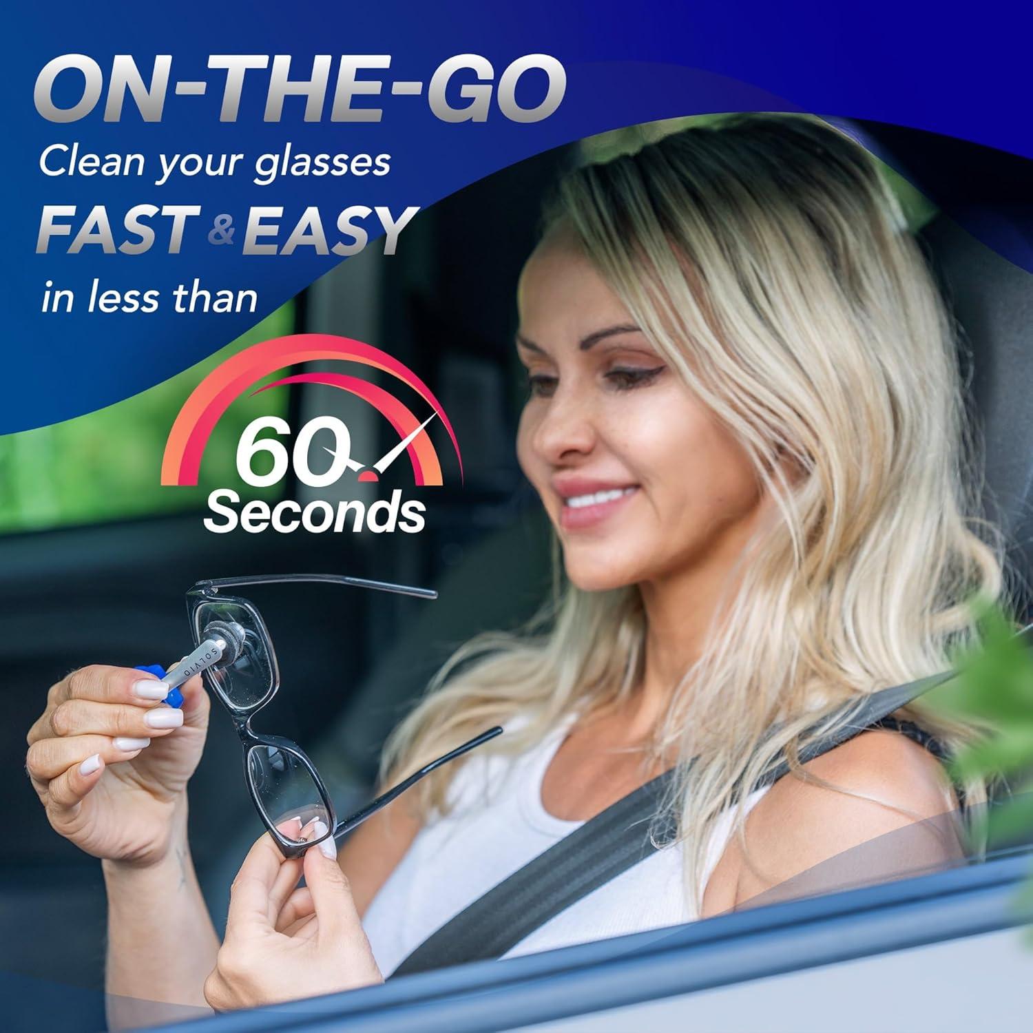 Set de 3 Limpiadores de Gafas Solvio con 6 Almohadillas