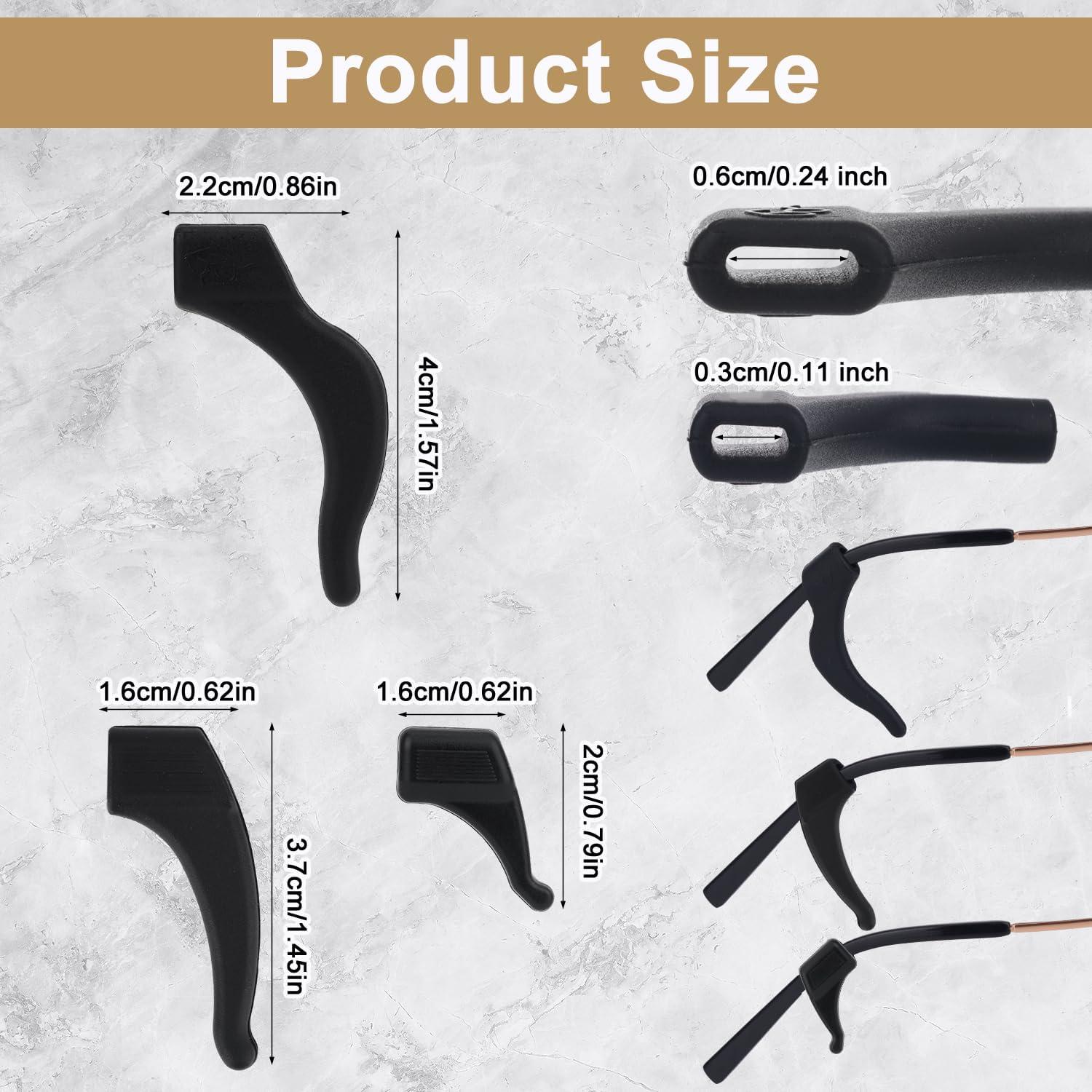 30 Pares de Agarraderas de Gafas de Silicona Antideslizantes