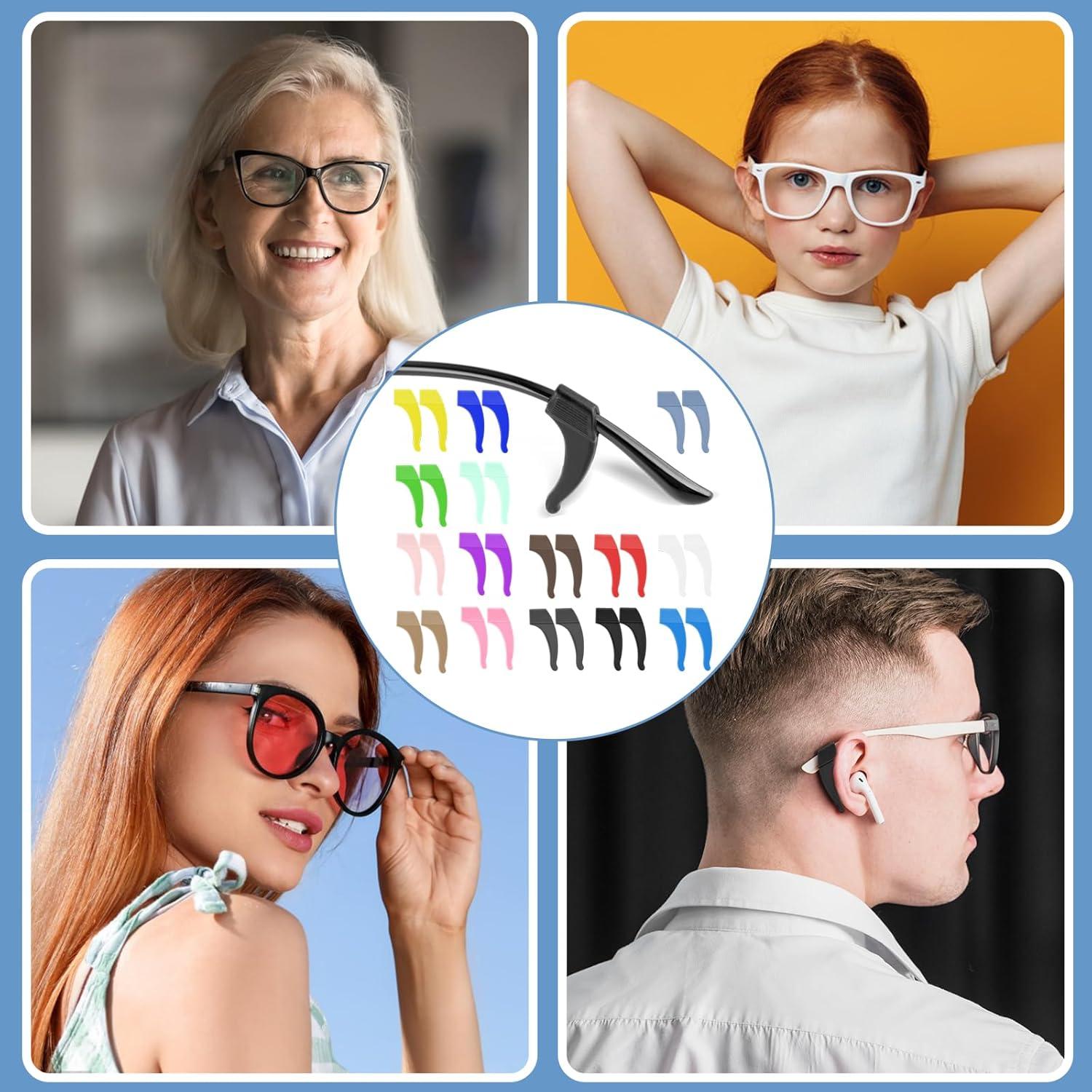 15 Pares de Sujetadores Antideslizantes para Gafas Silicona