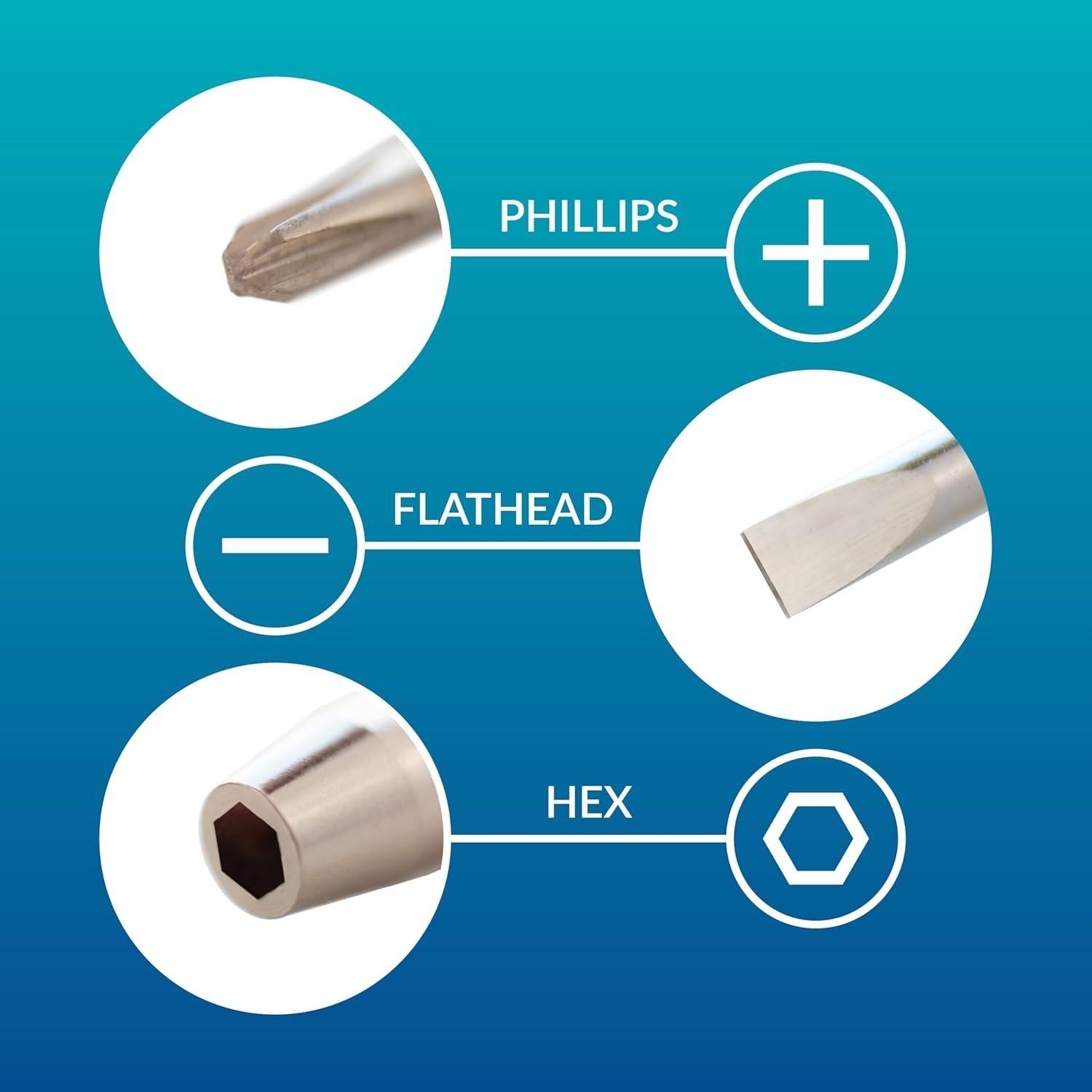 Kit de Reparación de Gafas 3-en-1 Optico - Destornilladores Mini