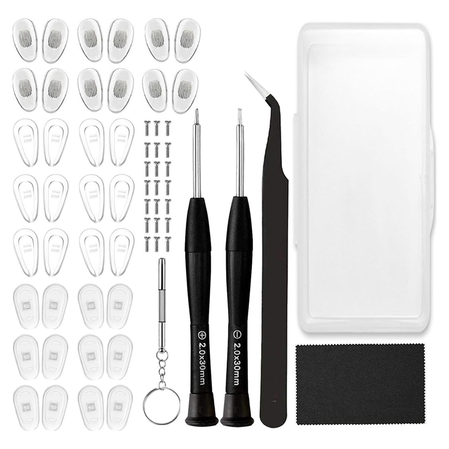 Kit de Reparación de Gafas GONAROU con 18 Pares de Almohadillas