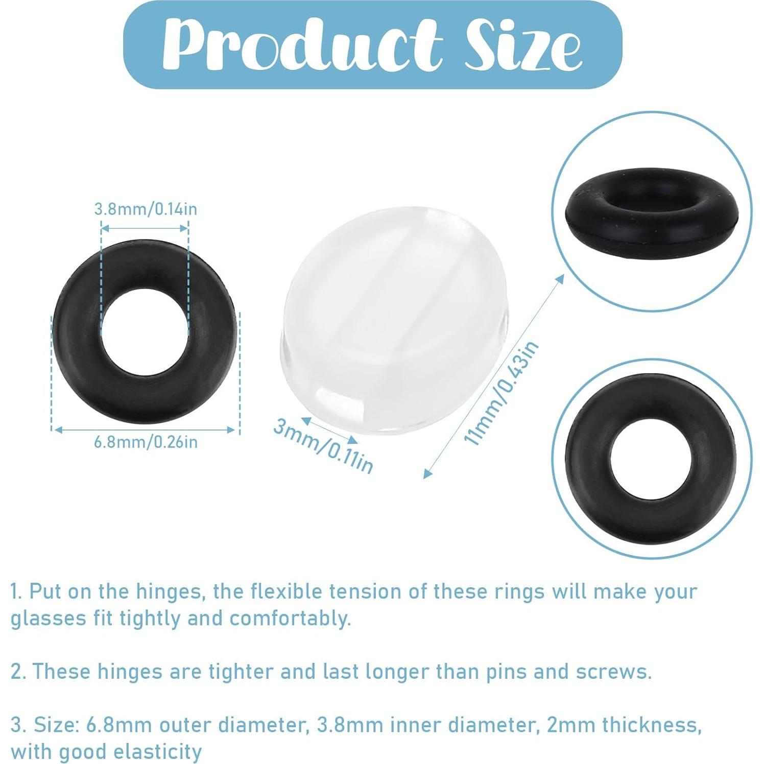 Kit de Reparación de Gafas Trinkrittey con 6 Piezas y Destornillador