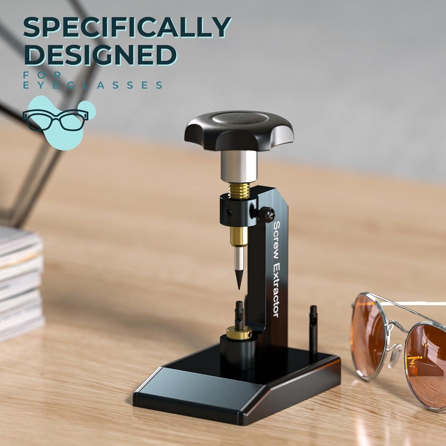 Extractor de Tornillos Rotos para Gafas KZU - Metal, Compacto