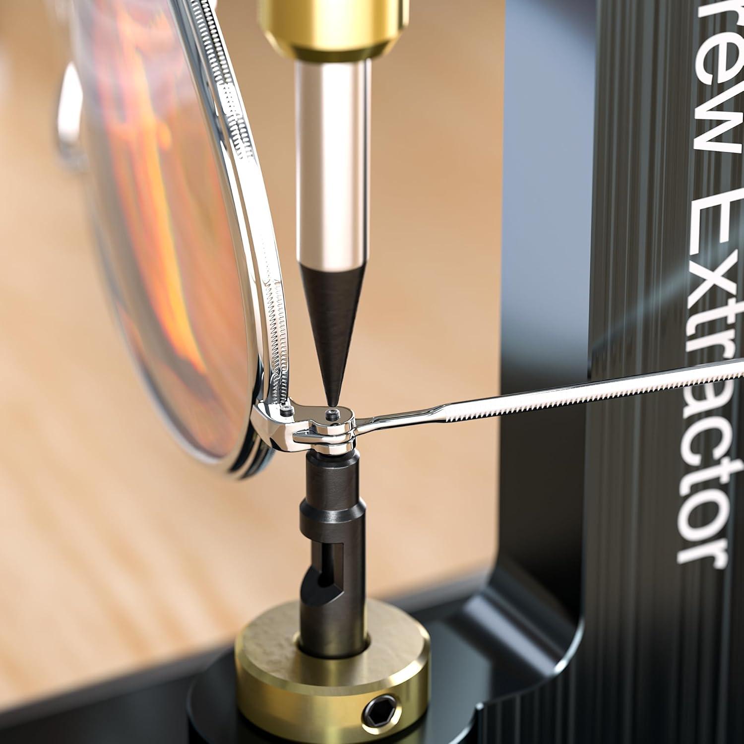 Extractor de Tornillos Rotos para Gafas KZU - Metal, Compacto