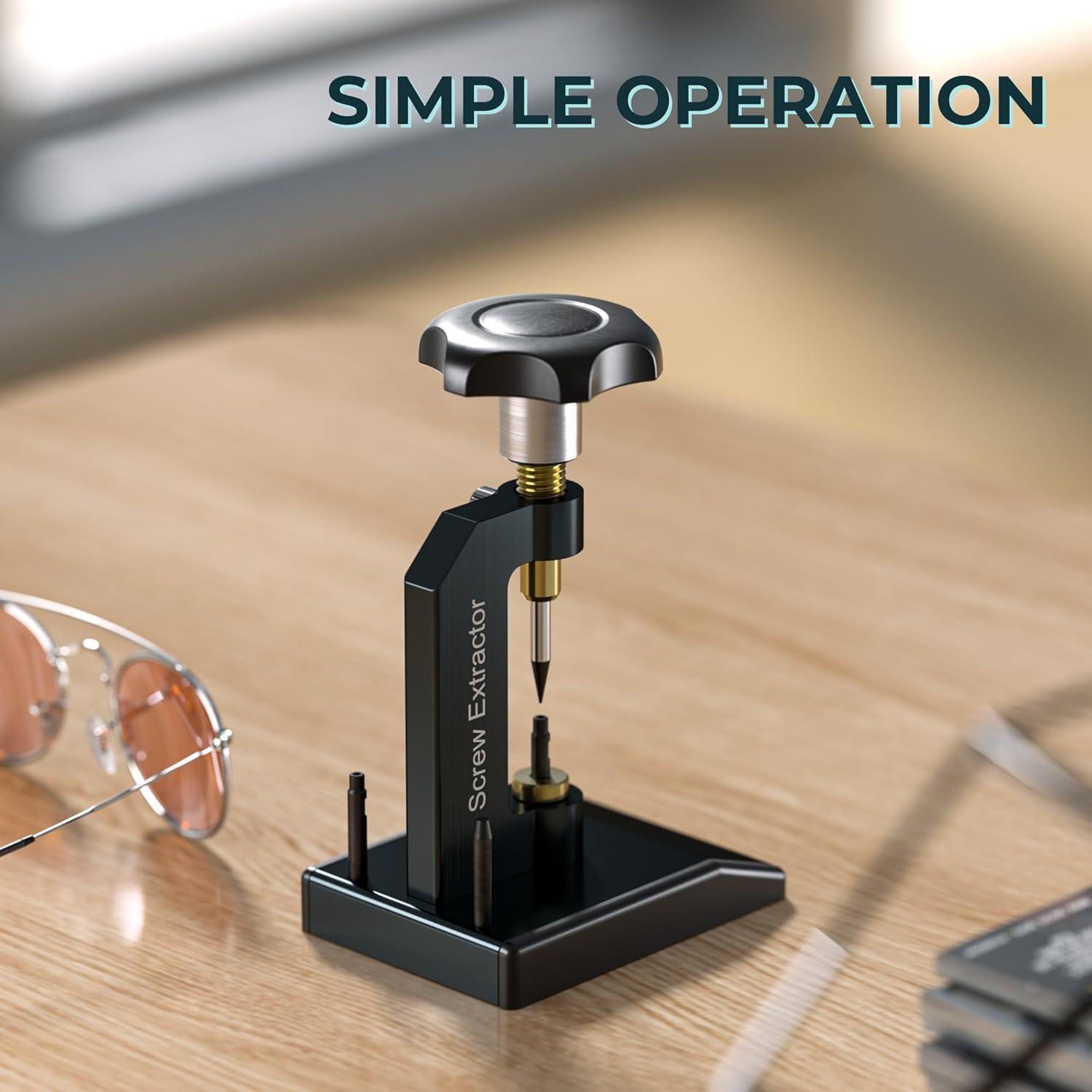 Extractor de Tornillos Rotos para Gafas KZU - Metal, Compacto