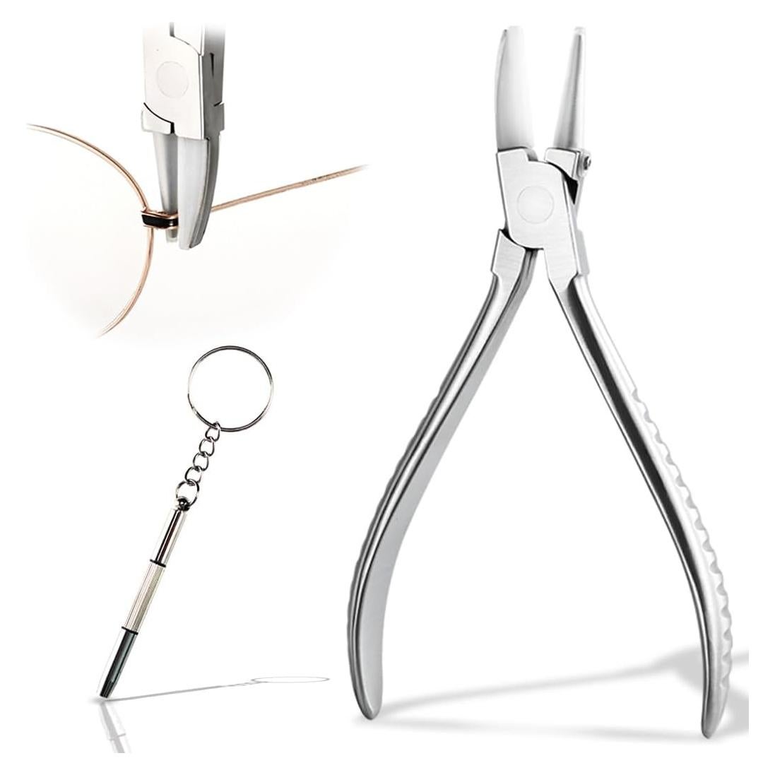 Alicates de Reparación de Gafas iGeyzoe con Destornillador 3 en 1