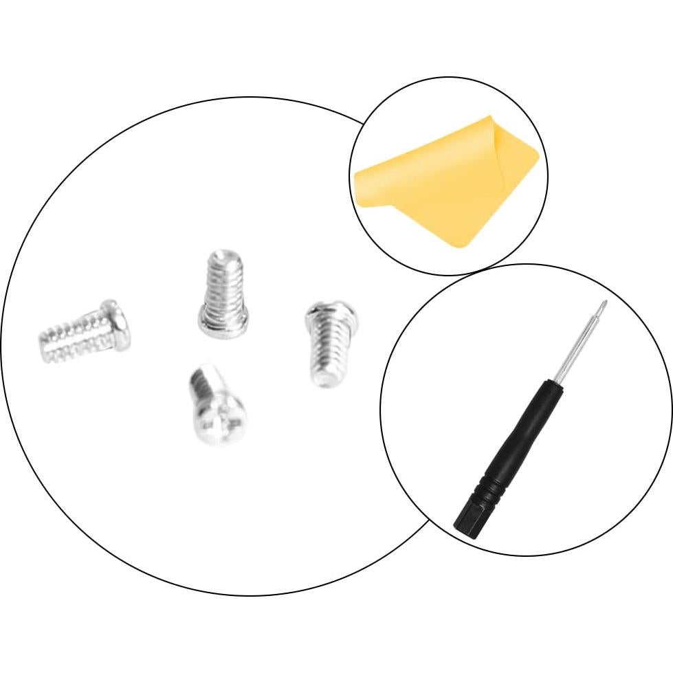 Tornillos de Reemplazo Plateados para Gafas Aviador RB3025 - Kit de 4 con Destornillador