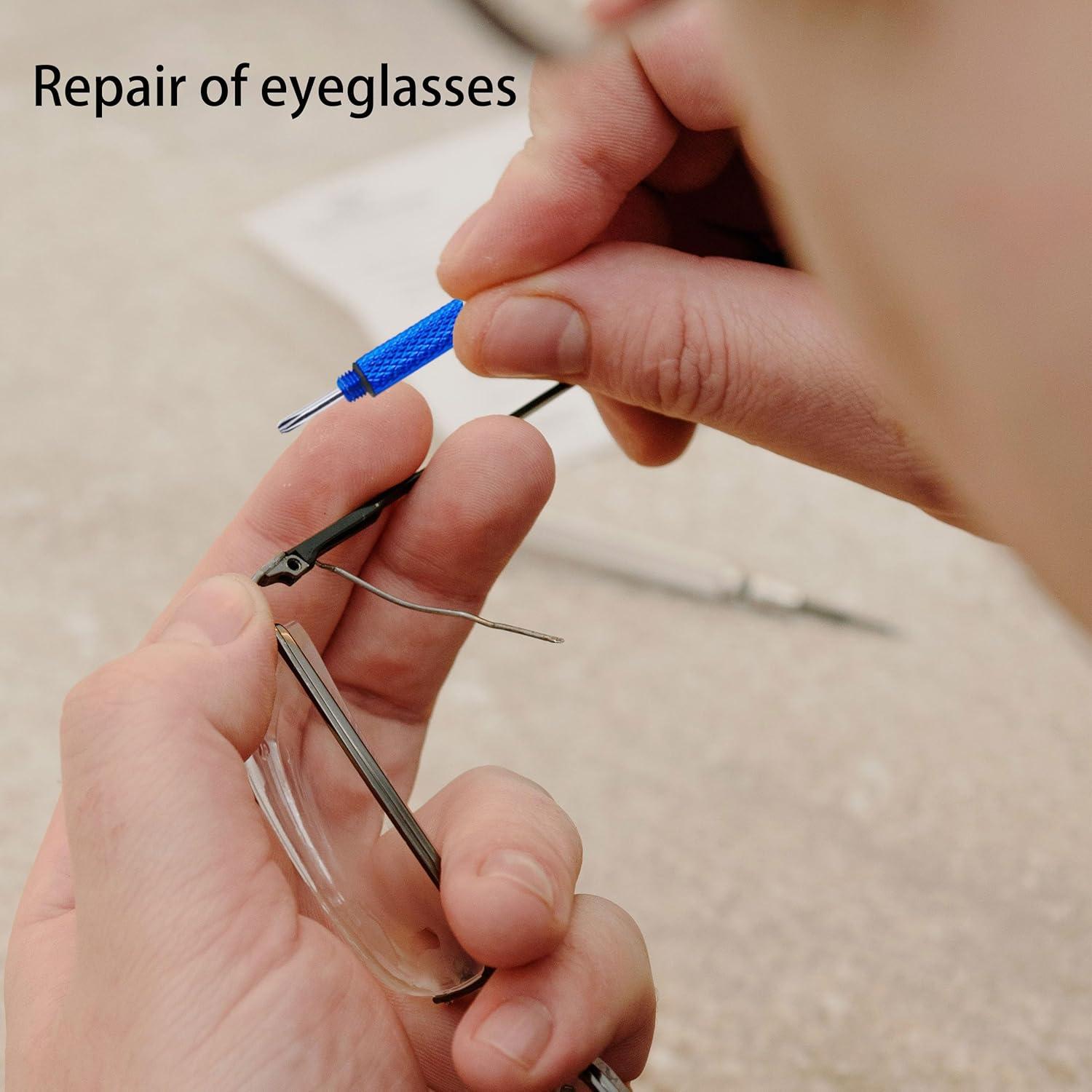 Set de 4 Mini Destornilladores HIQU para Gafas y Relojes