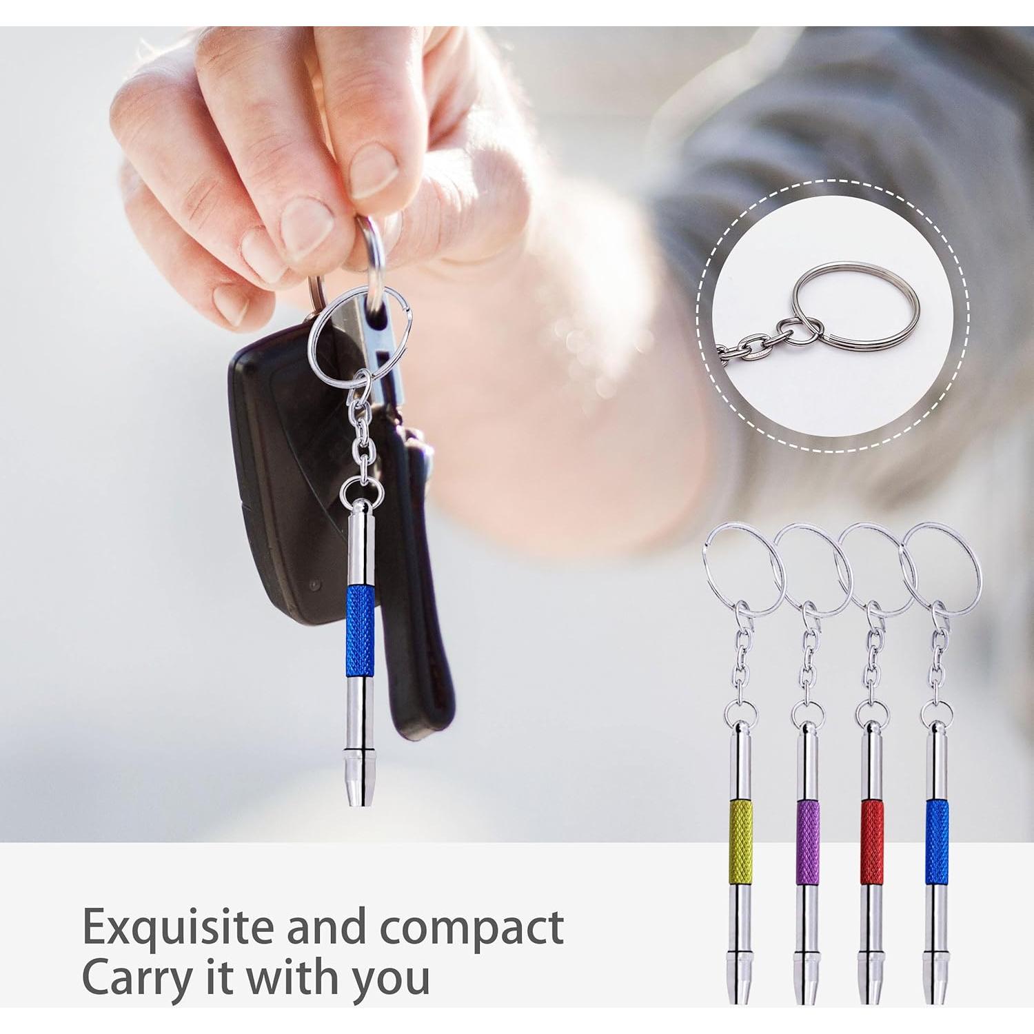 Set de 4 Mini Destornilladores HIQU para Gafas y Relojes