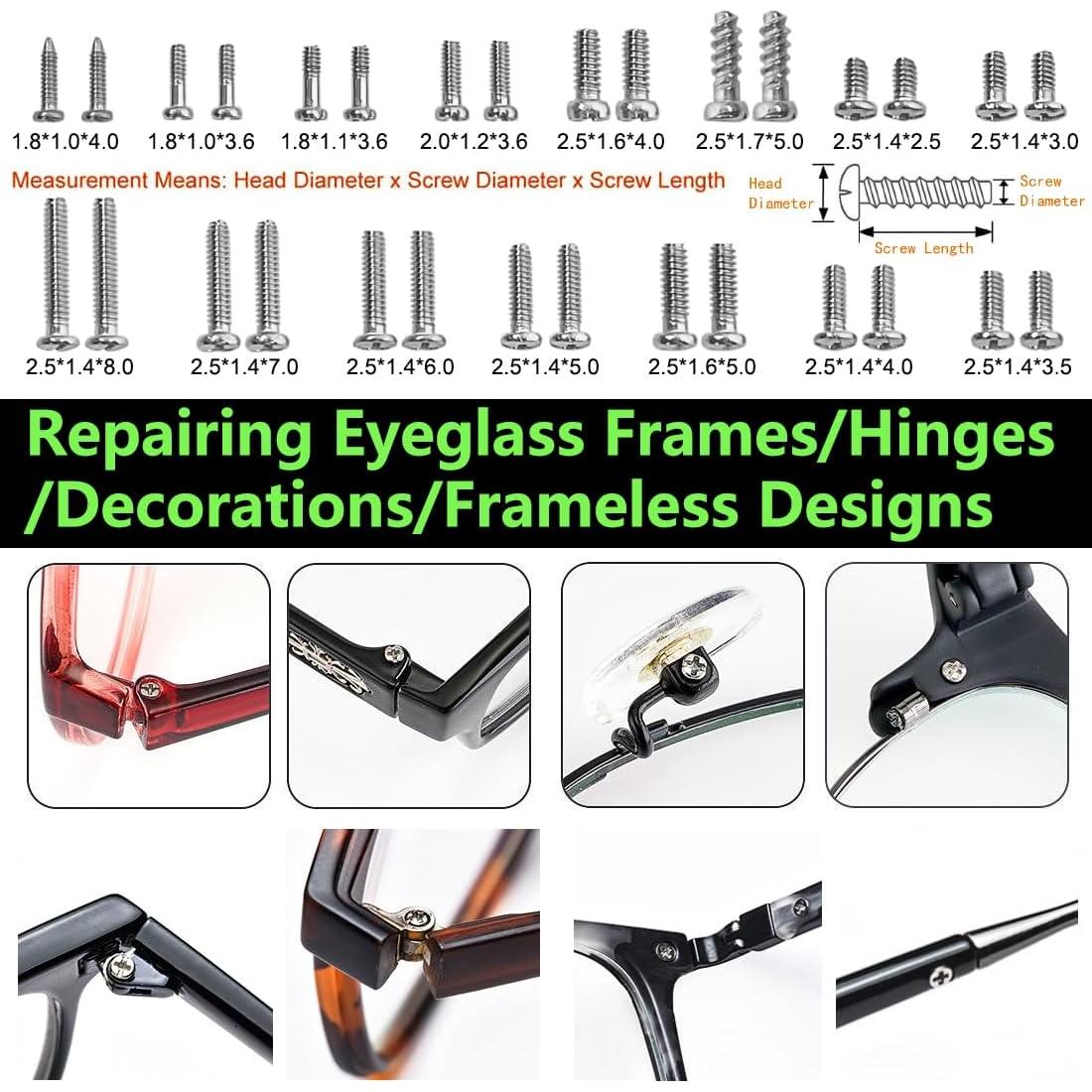 Kit de Reparación de Gafas Pfdhqs - Todo en Uno Compacto