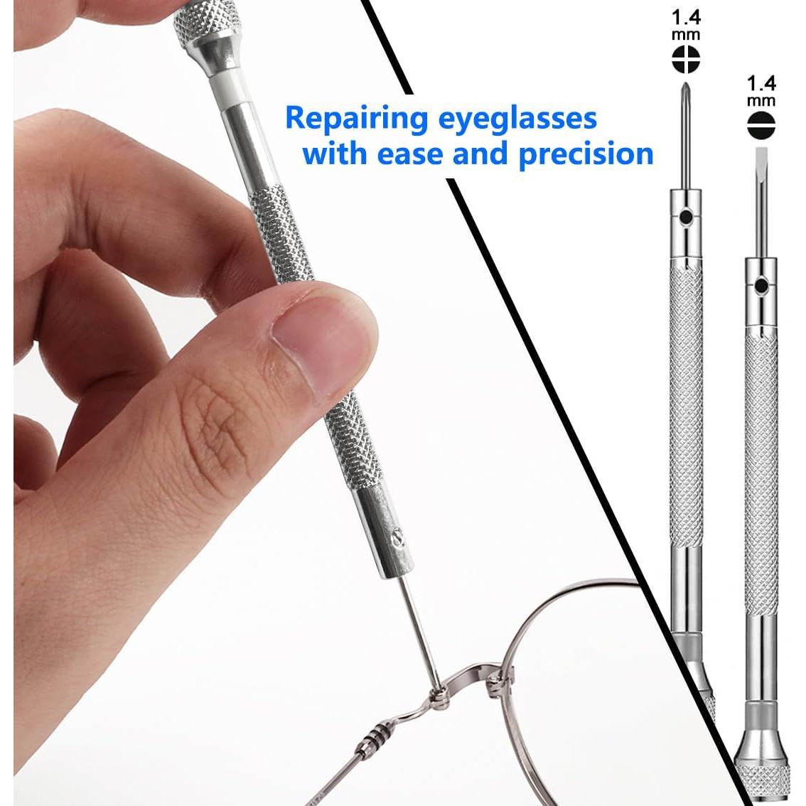 Kit de Reparación de Gafas Pfdhqs - Todo en Uno Compacto