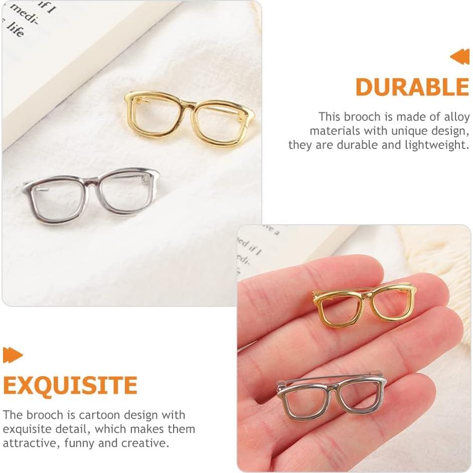 Alfileres en Forma de Gafas LUOZZY - Set de 6 Accesorios Elegantes