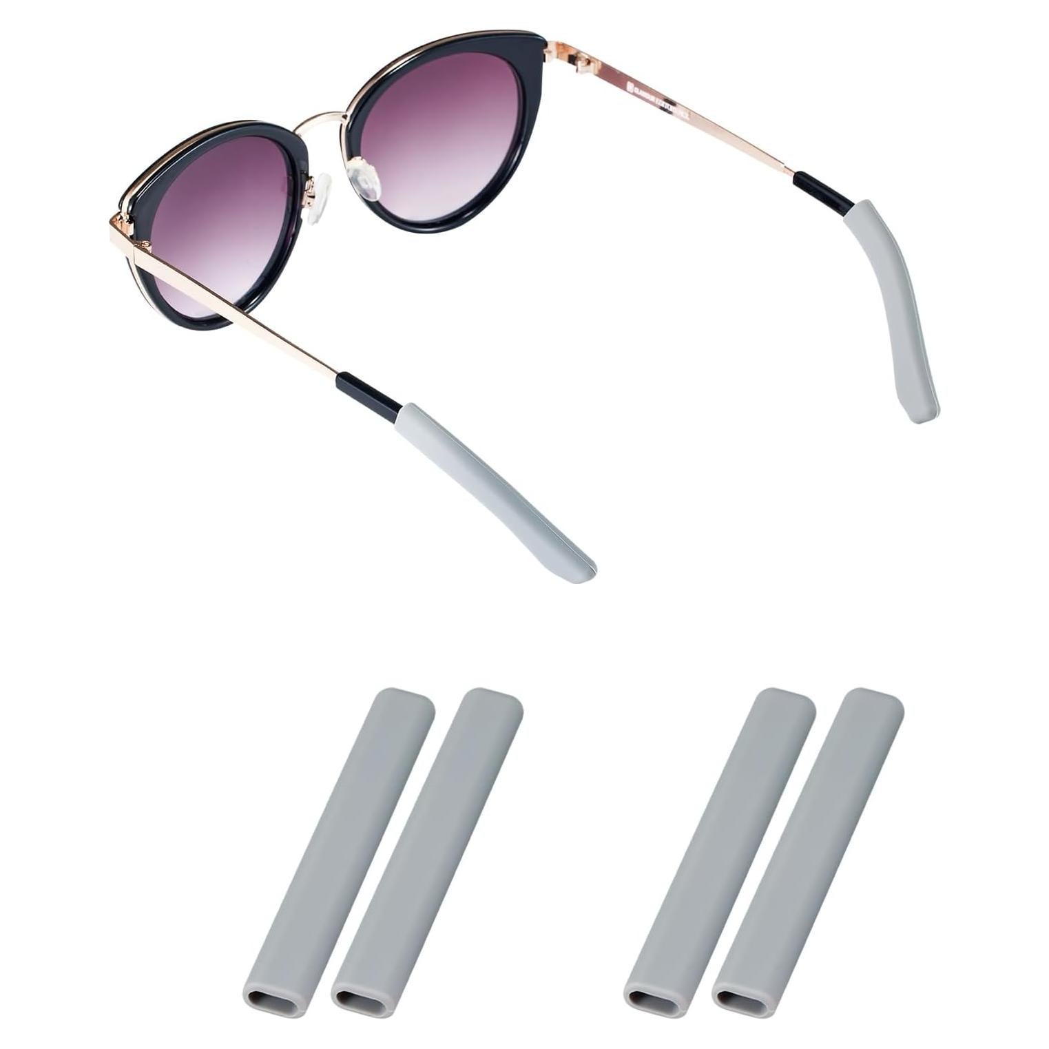 Almohadillas de Silicona Gdnmpat para Gafas - 2 Pares Grises