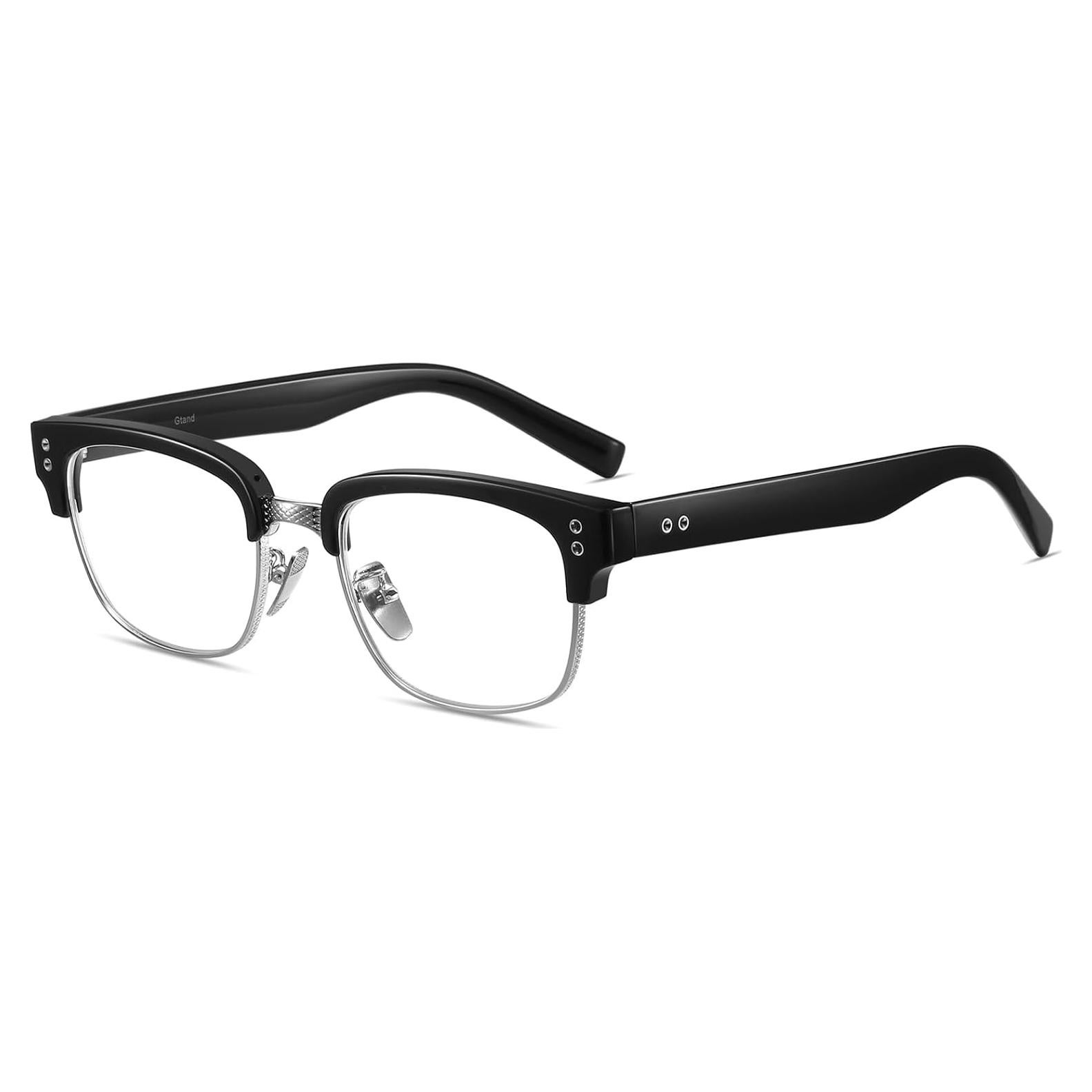 Gafas de sol retro TR90 Gtand para hombres y mujeres - Montura negra