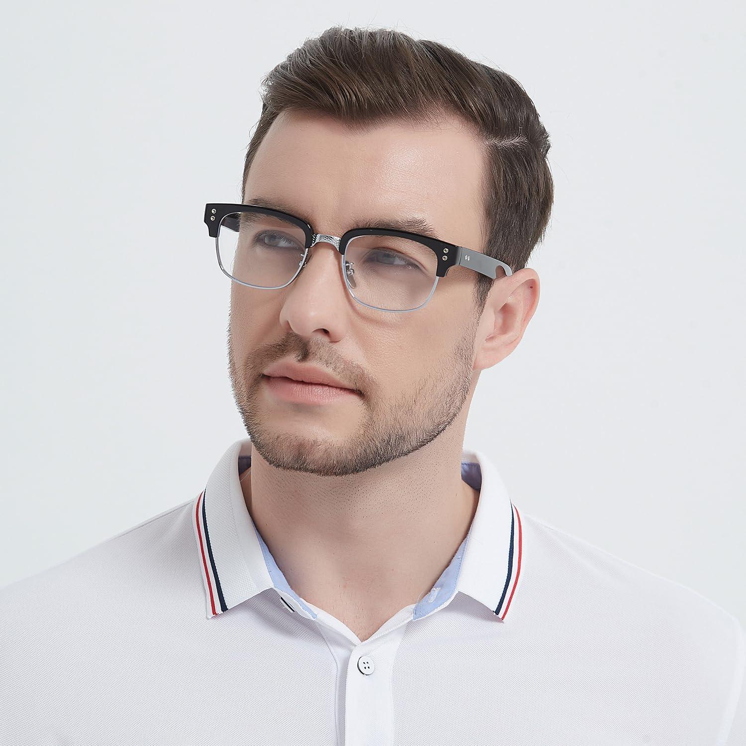 Gafas de sol retro TR90 Gtand para hombres y mujeres - Montura negra